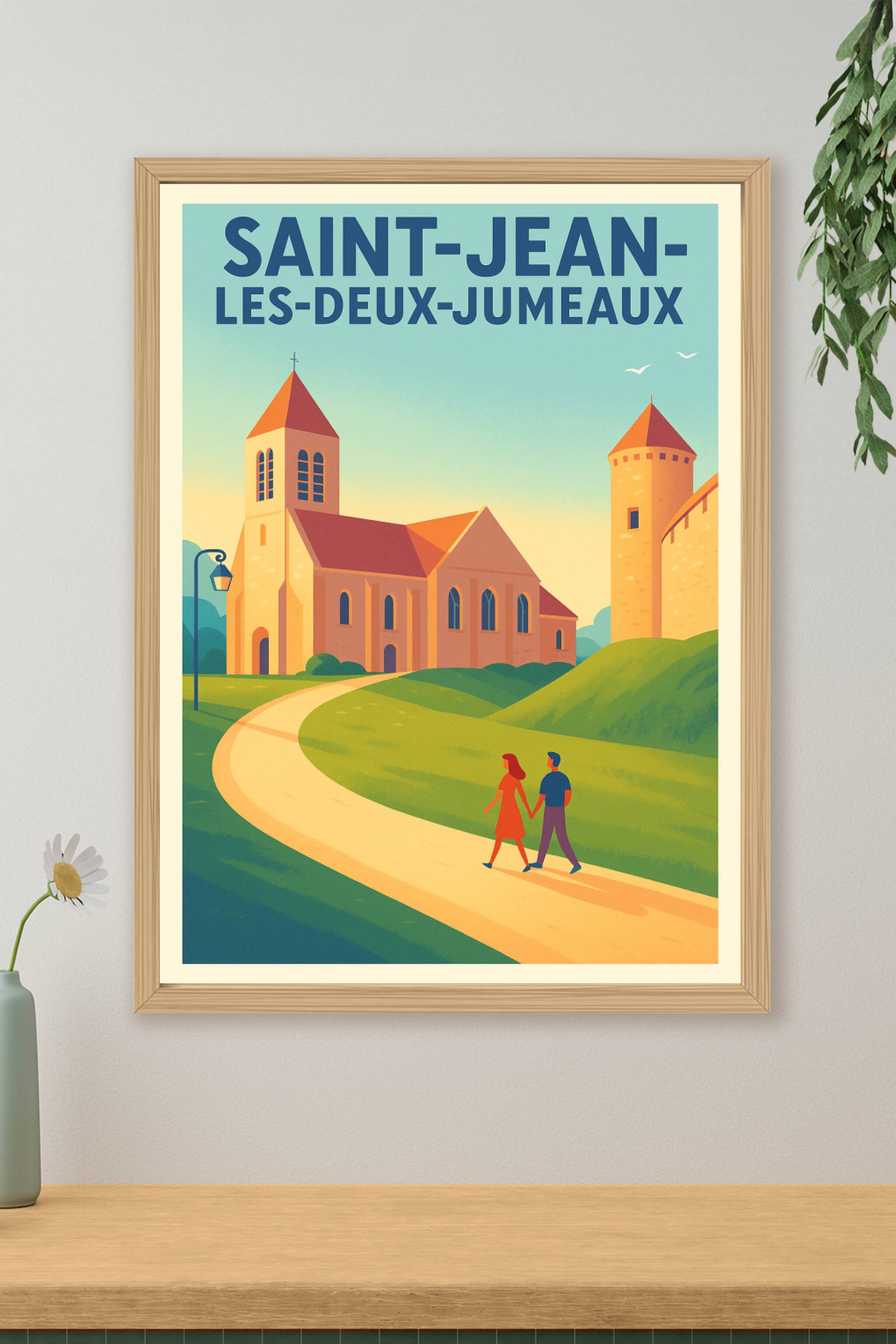 Affiche de Saint-Jean-les-Deux-Jumeaux - Un charmant village à découvrir