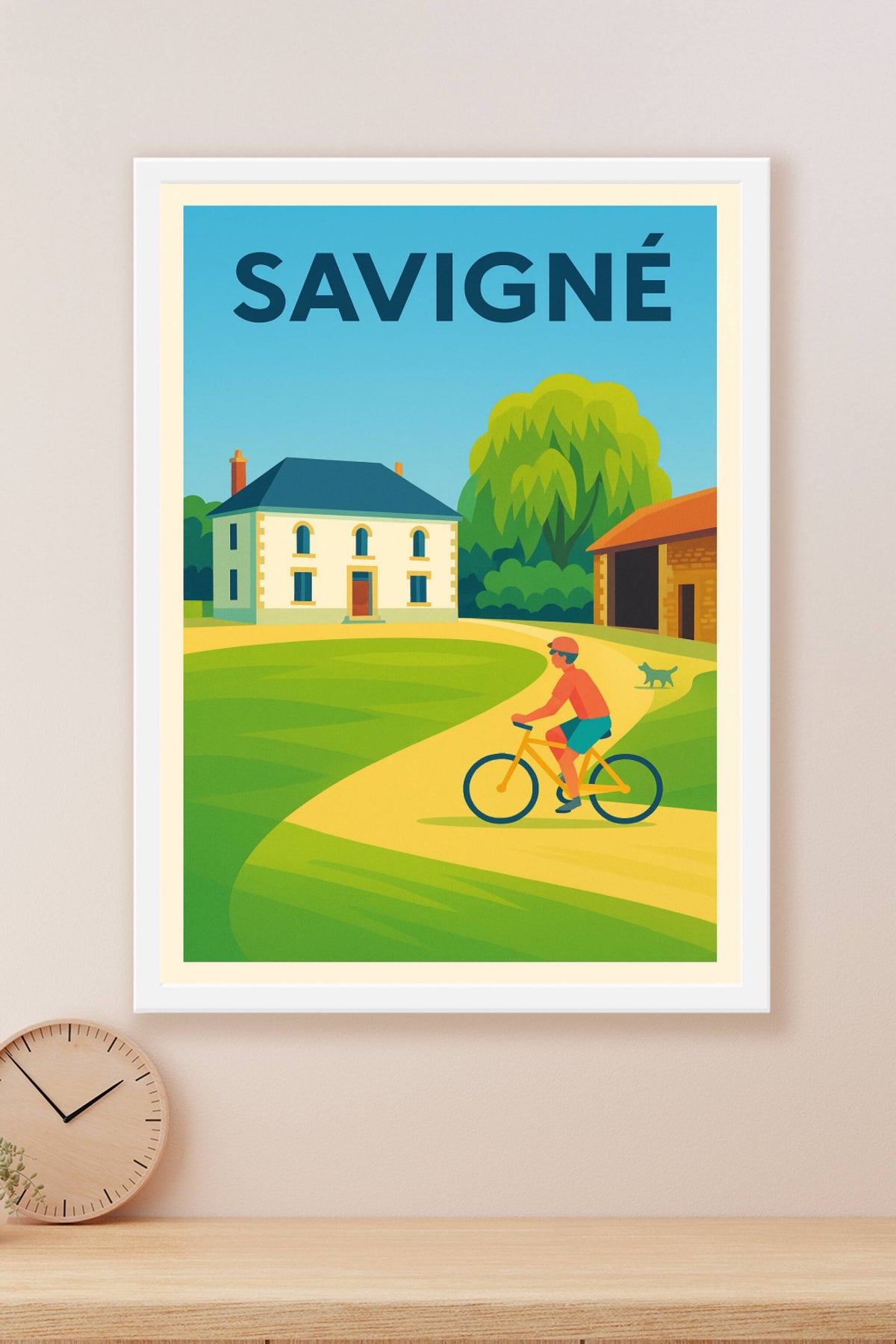 Affiche de Savigné - Ambiance paisible et campagne ensoleillée