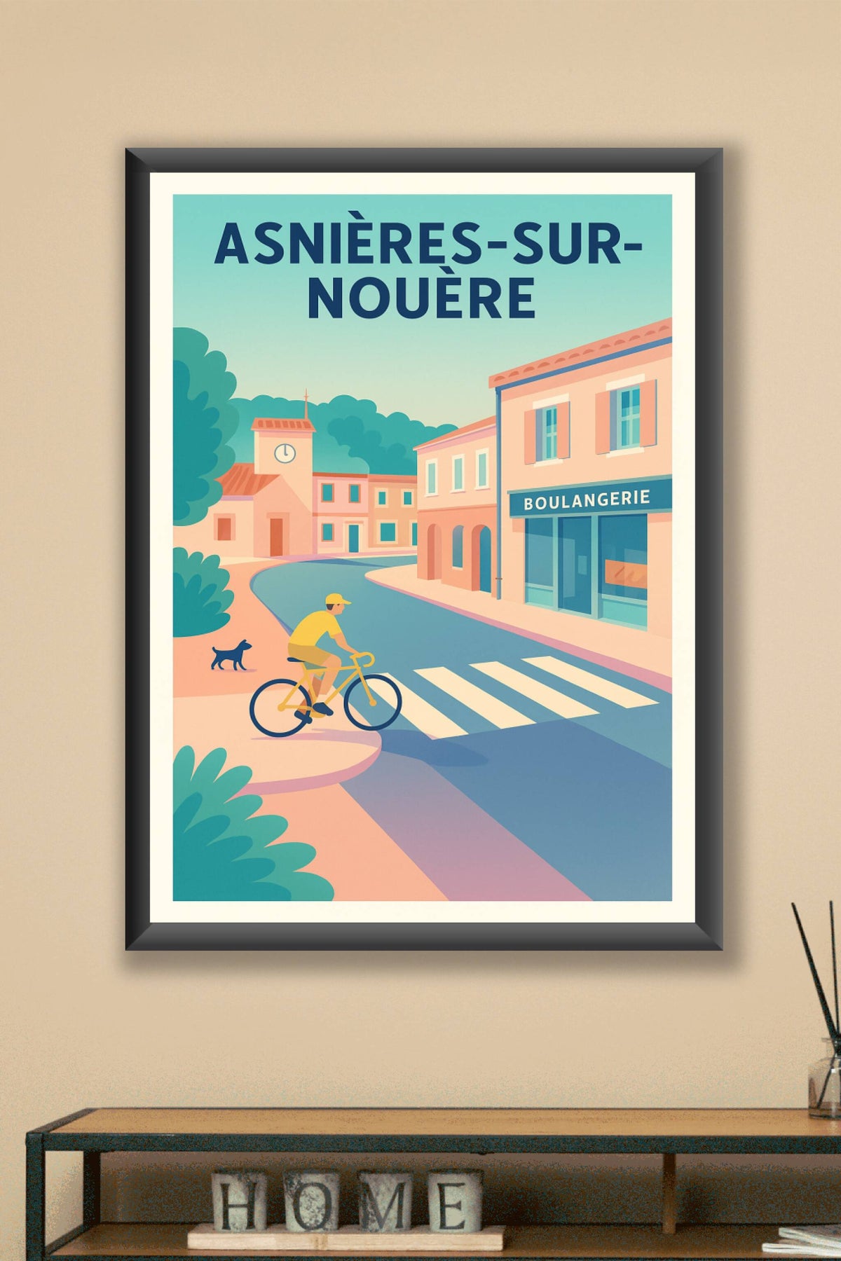 Affiche de Asnières-sur-Nouère - Le charme paisible d'un village typique
