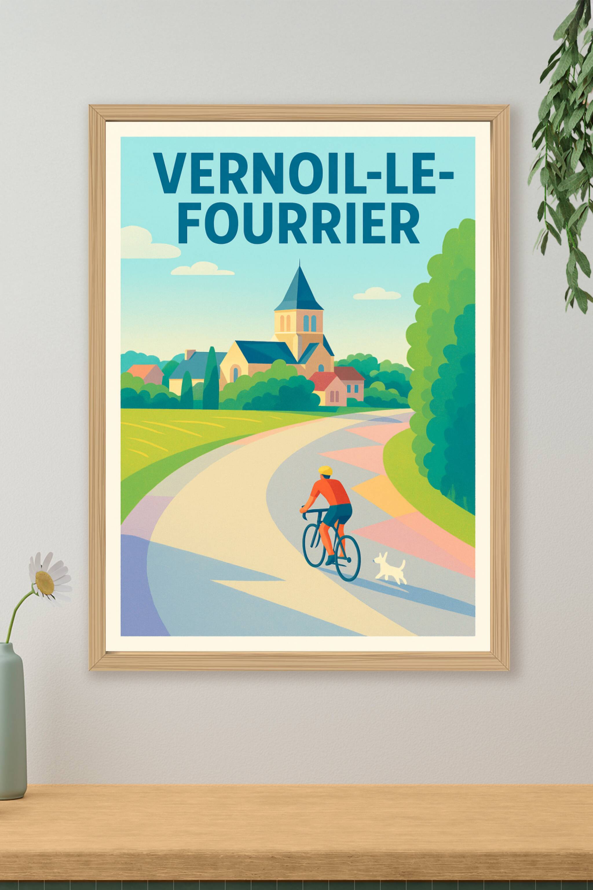 Affiche de Vernoil-le-Fourrier - Escapade paisible à vélo