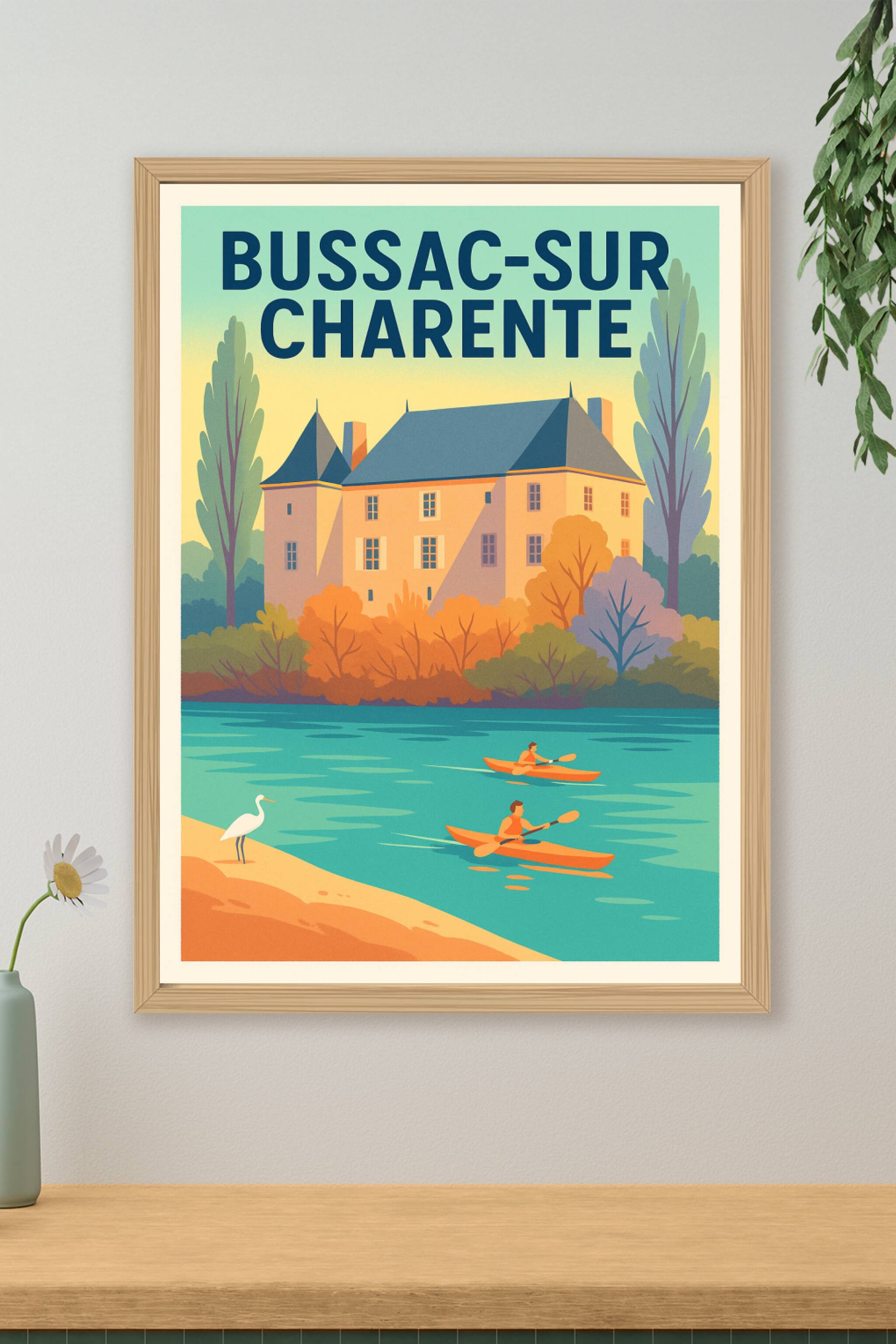 Affiche de Bussac-sur-Charente - Évasion et douceur au fil de l'eau