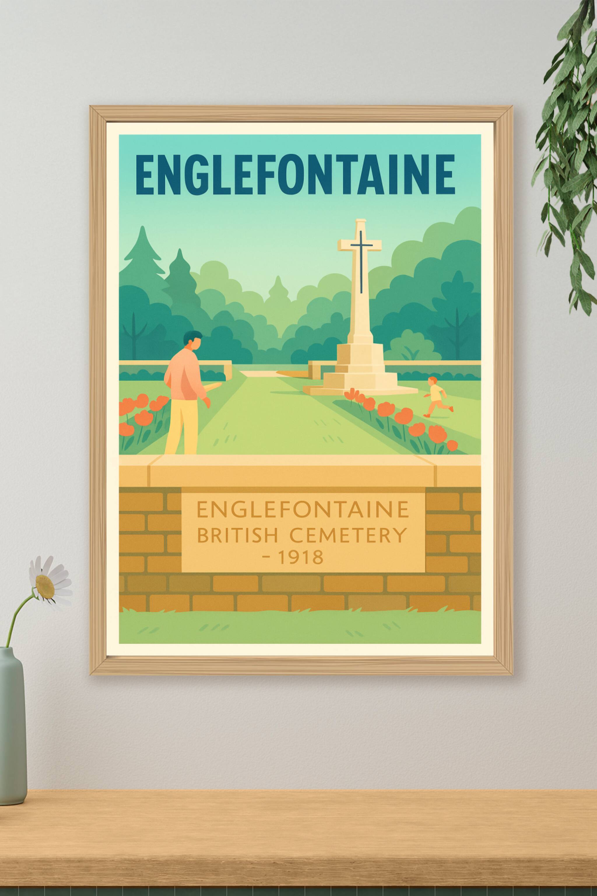 Affiche de Englefontaine - Mémoire et Sérénité au British Cemetery