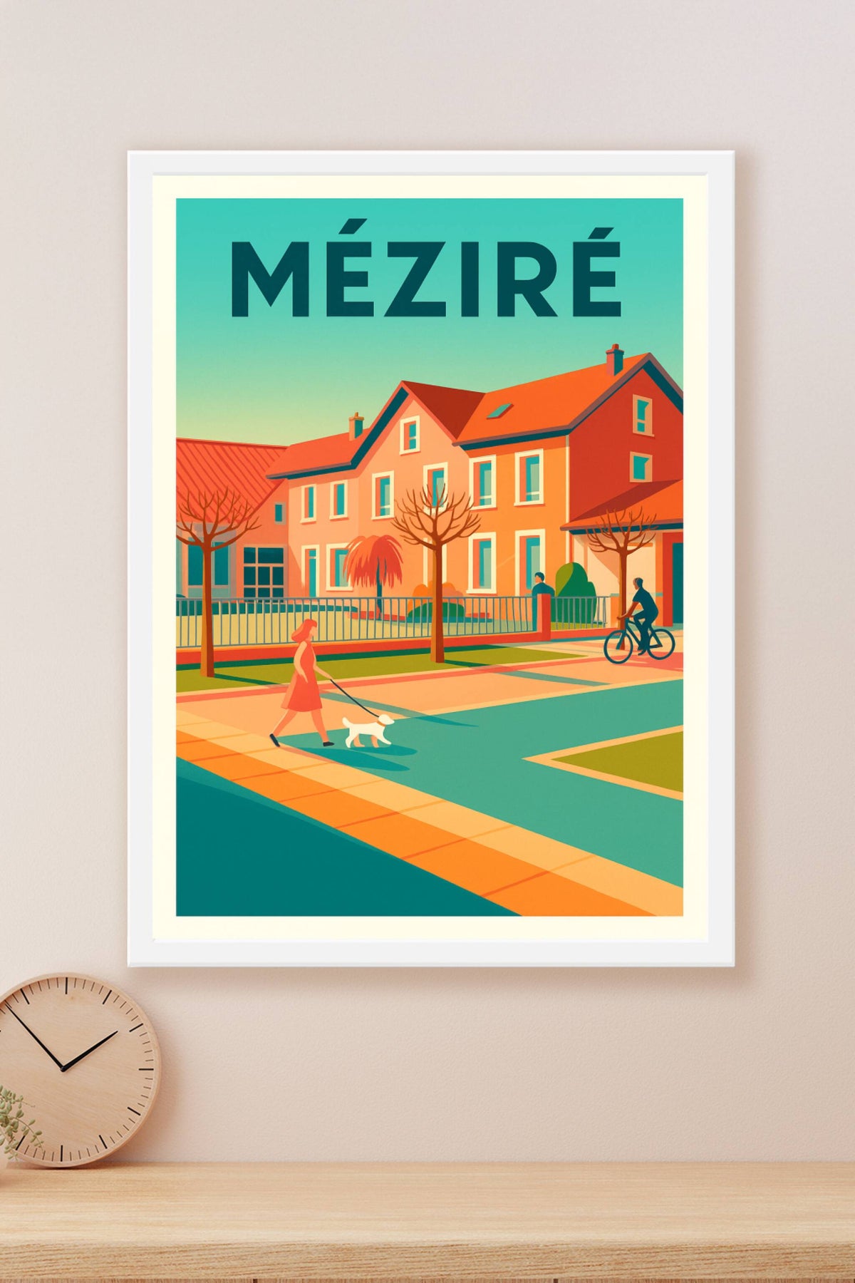 Affiche de Méziré - Ambiance paisible et colorée de la vie de quartier