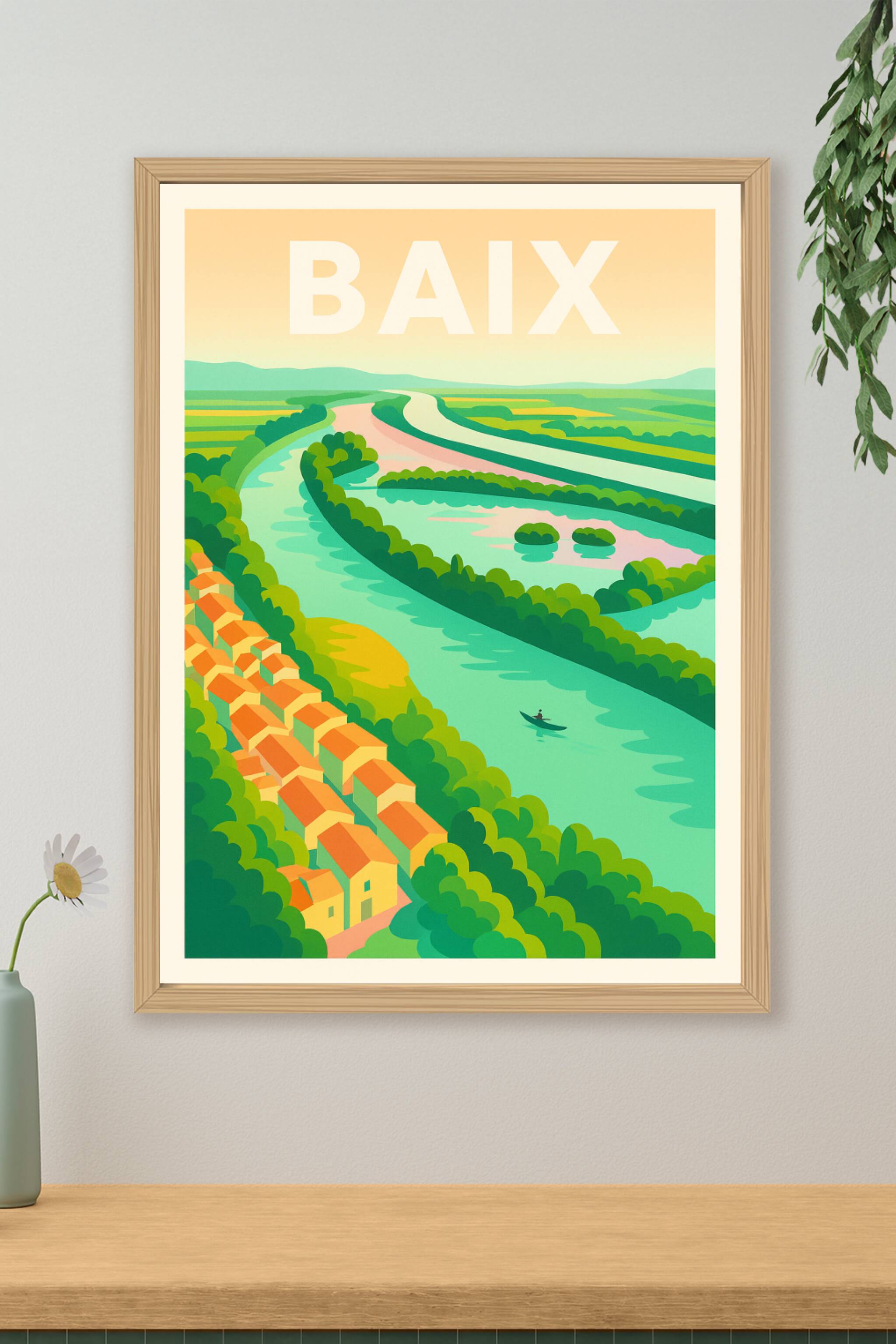 Affiche de Baix - Évasion nature au fil de la rivière