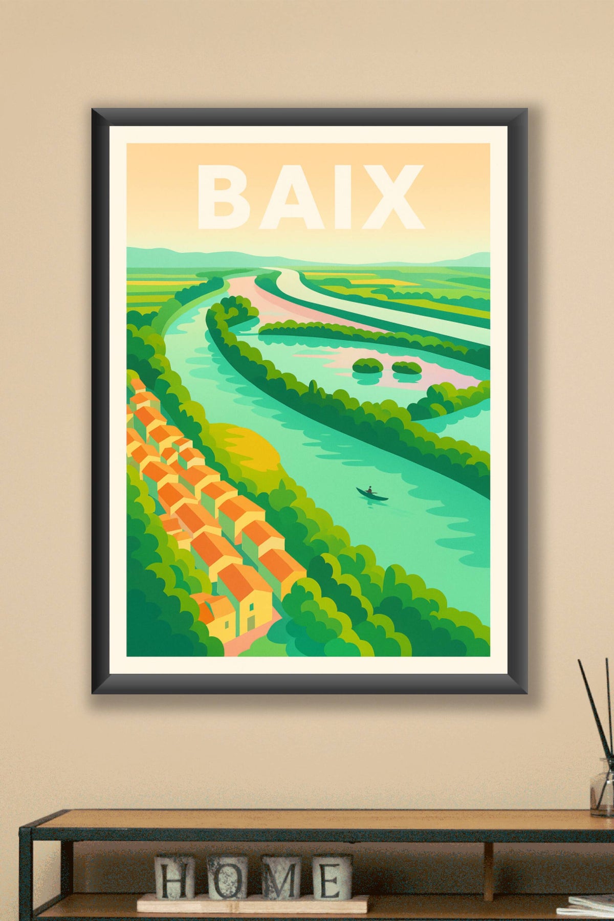 Affiche de Baix - Évasion nature au fil de la rivière