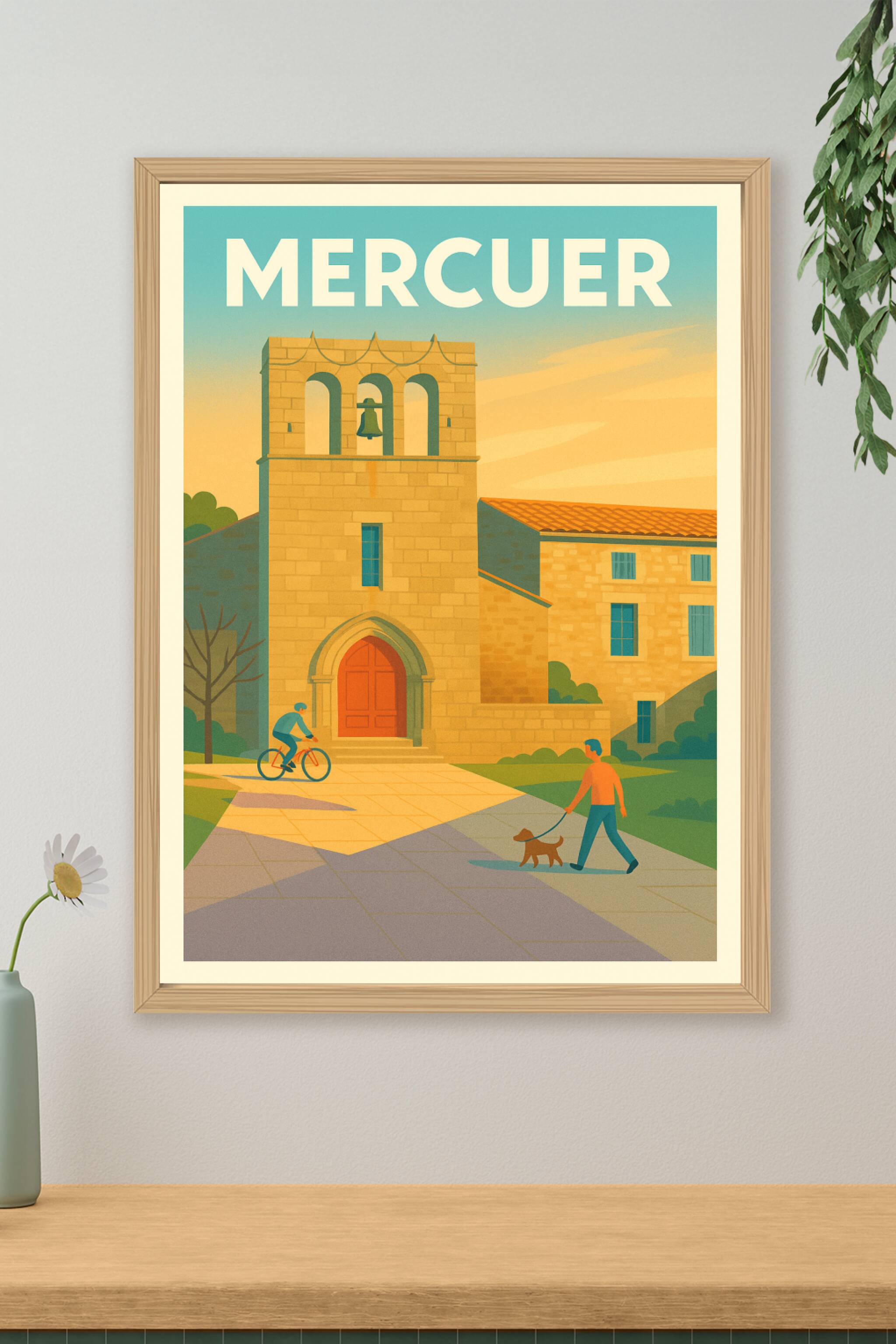 Affiche de Mercuer - Charme paisible en Ardèche