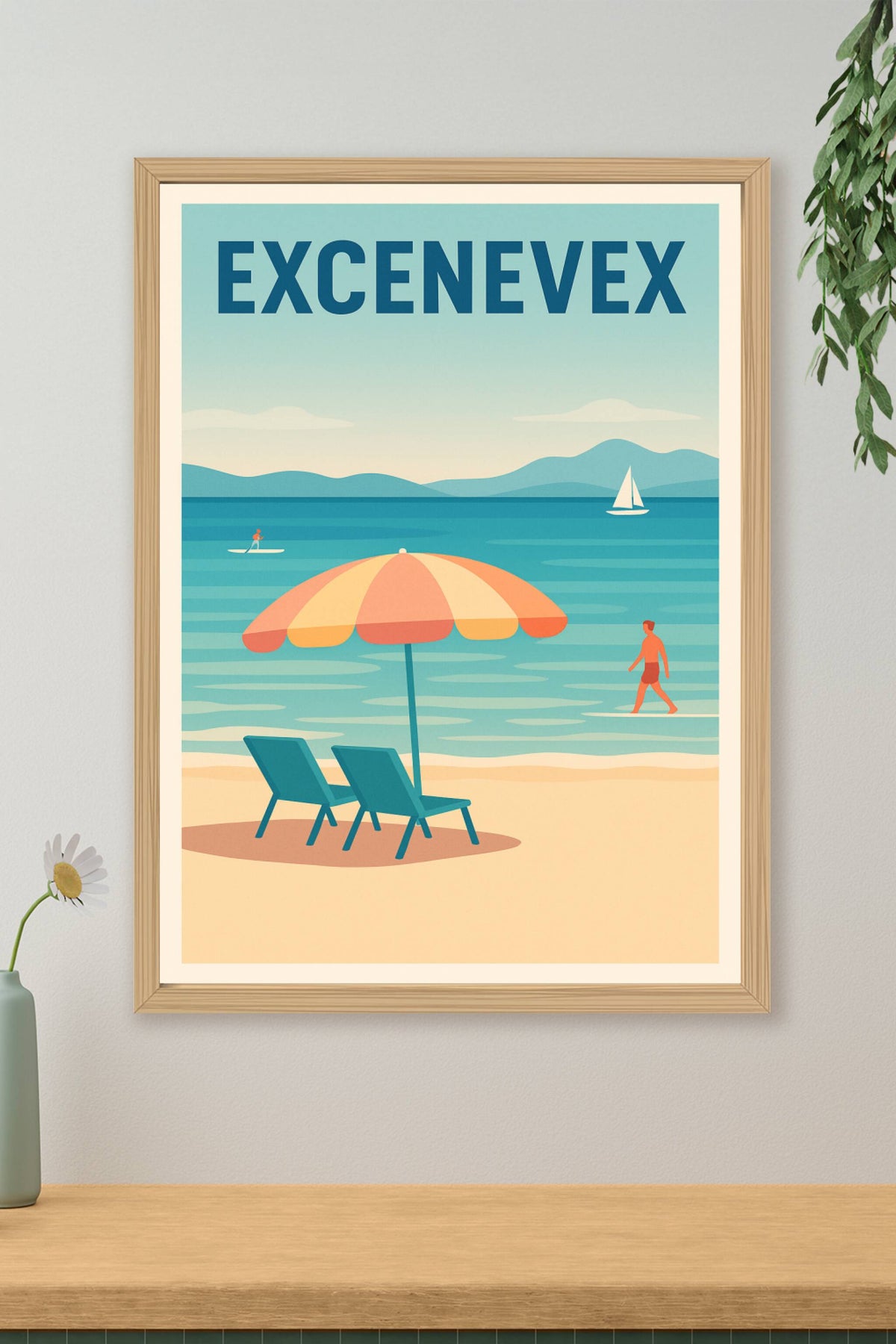 Affiche de Excenevex - Évasion et sérénité au bord du lac