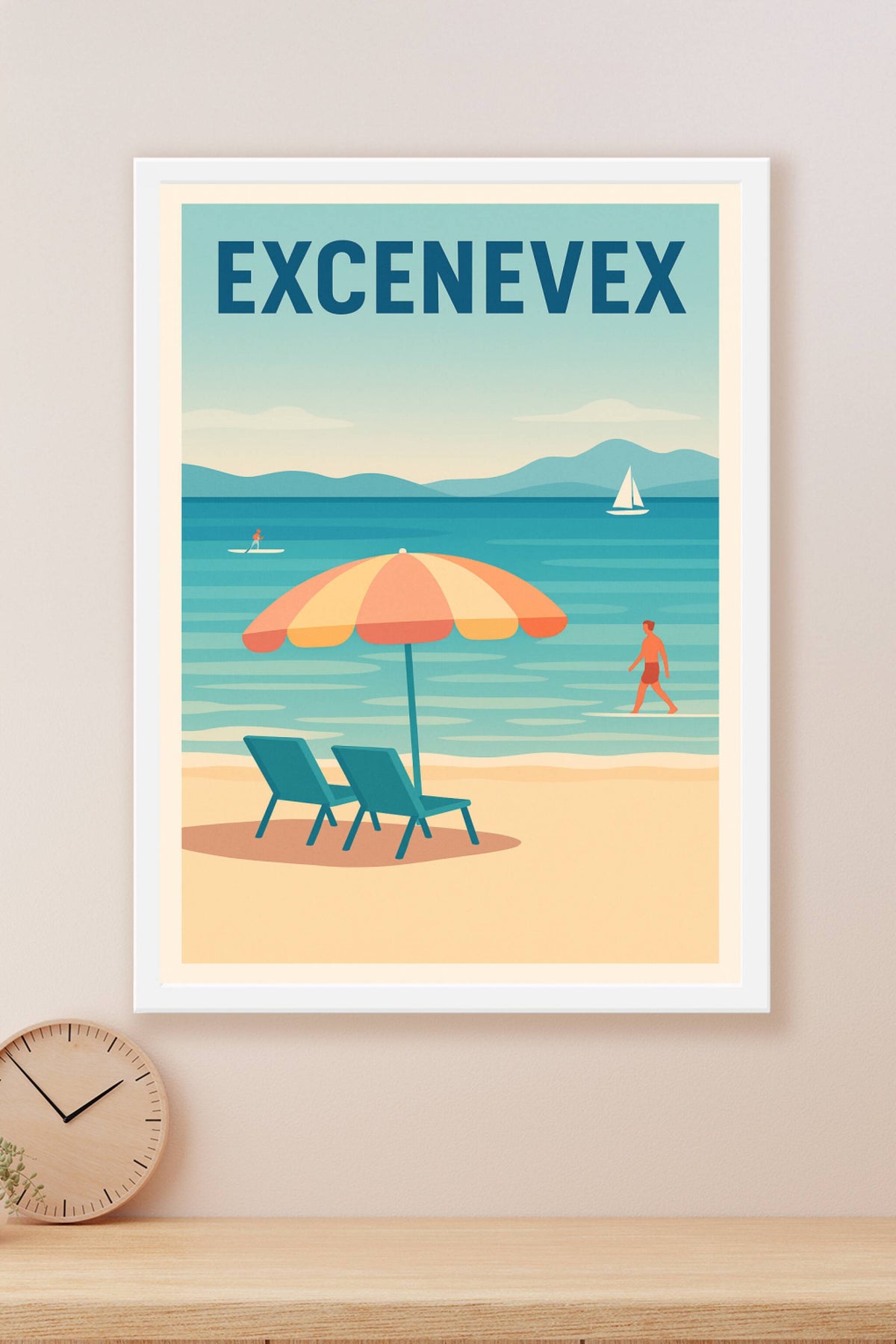 Affiche de Excenevex - Évasion et sérénité au bord du lac