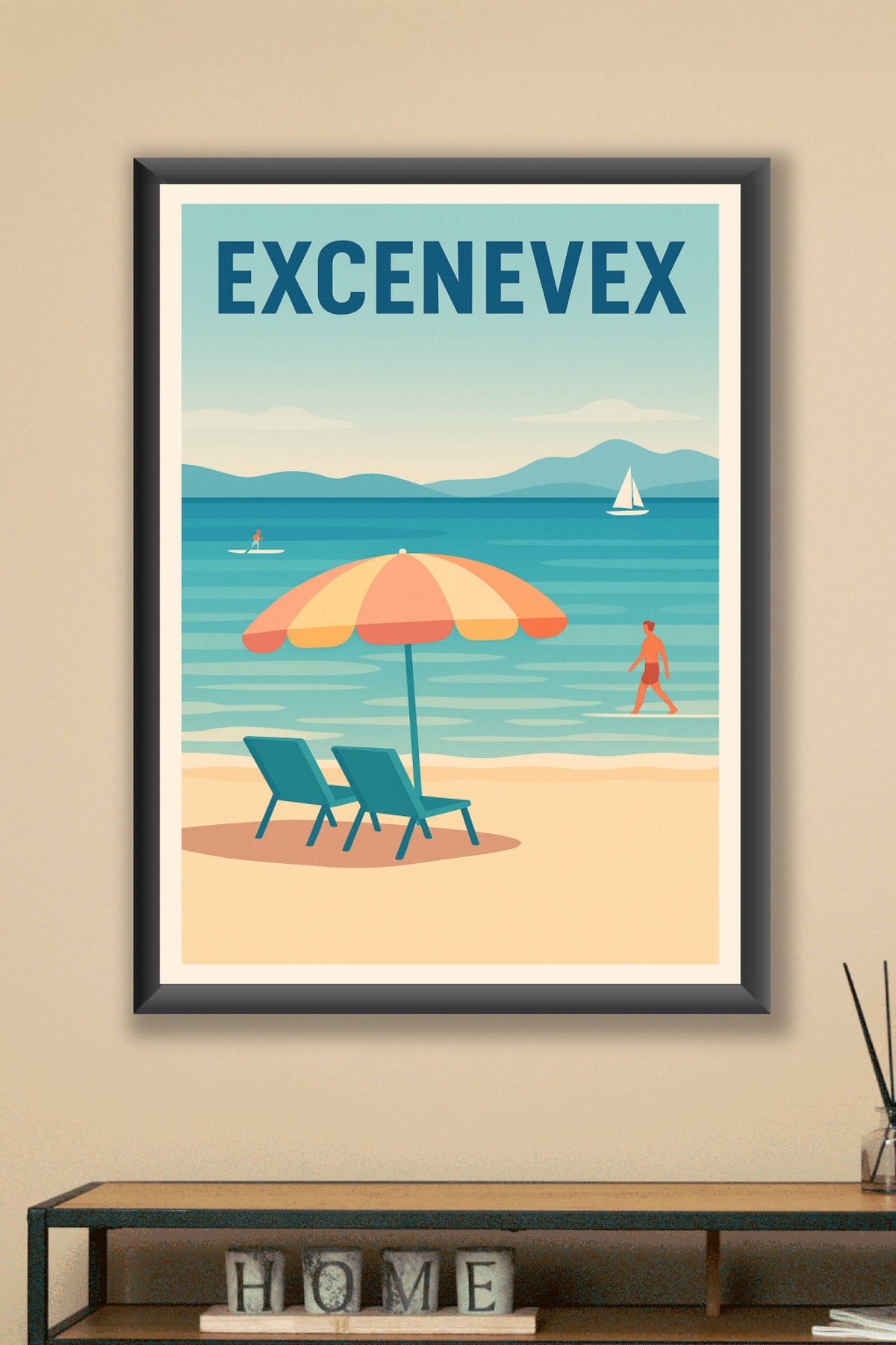 Affiche de Excenevex - Évasion et sérénité au bord du lac