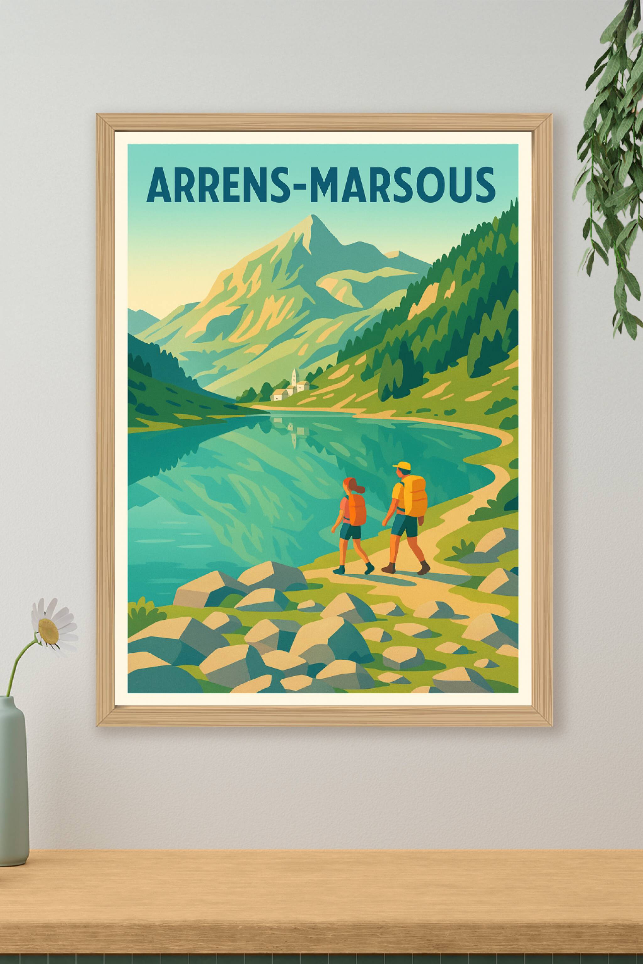 Affiche de Arrens-Marsous - Évasion et randonnée au cœur des Pyrénées