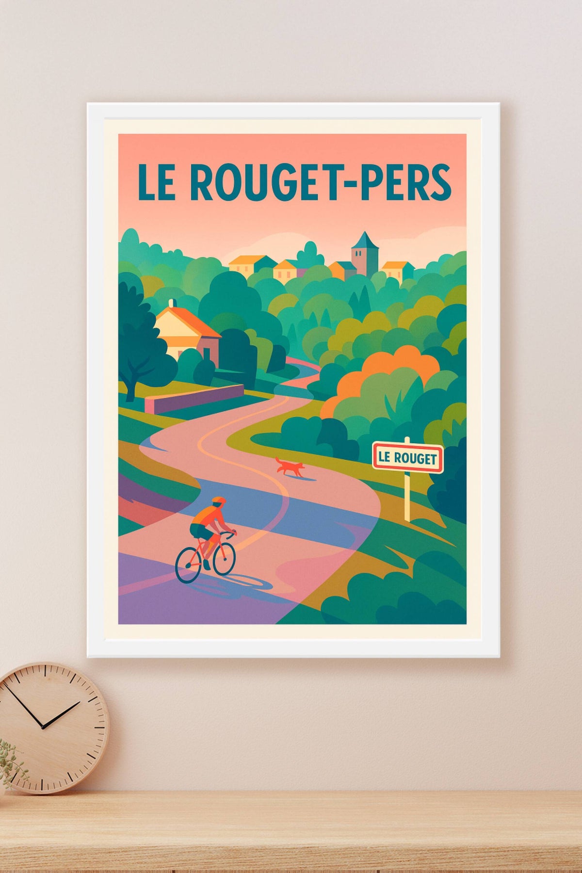 Affiche de Le Rouget-Pers - Promenade à vélo dans la douceur du Cantal