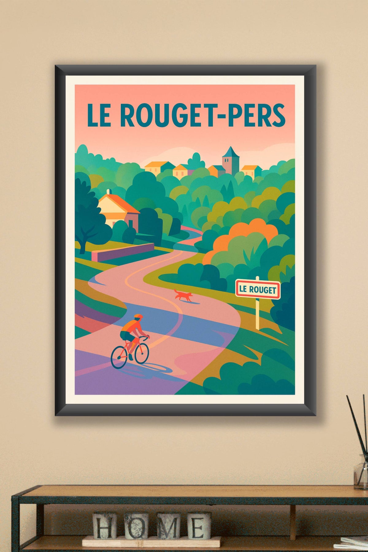 Affiche de Le Rouget-Pers - Promenade à vélo dans la douceur du Cantal