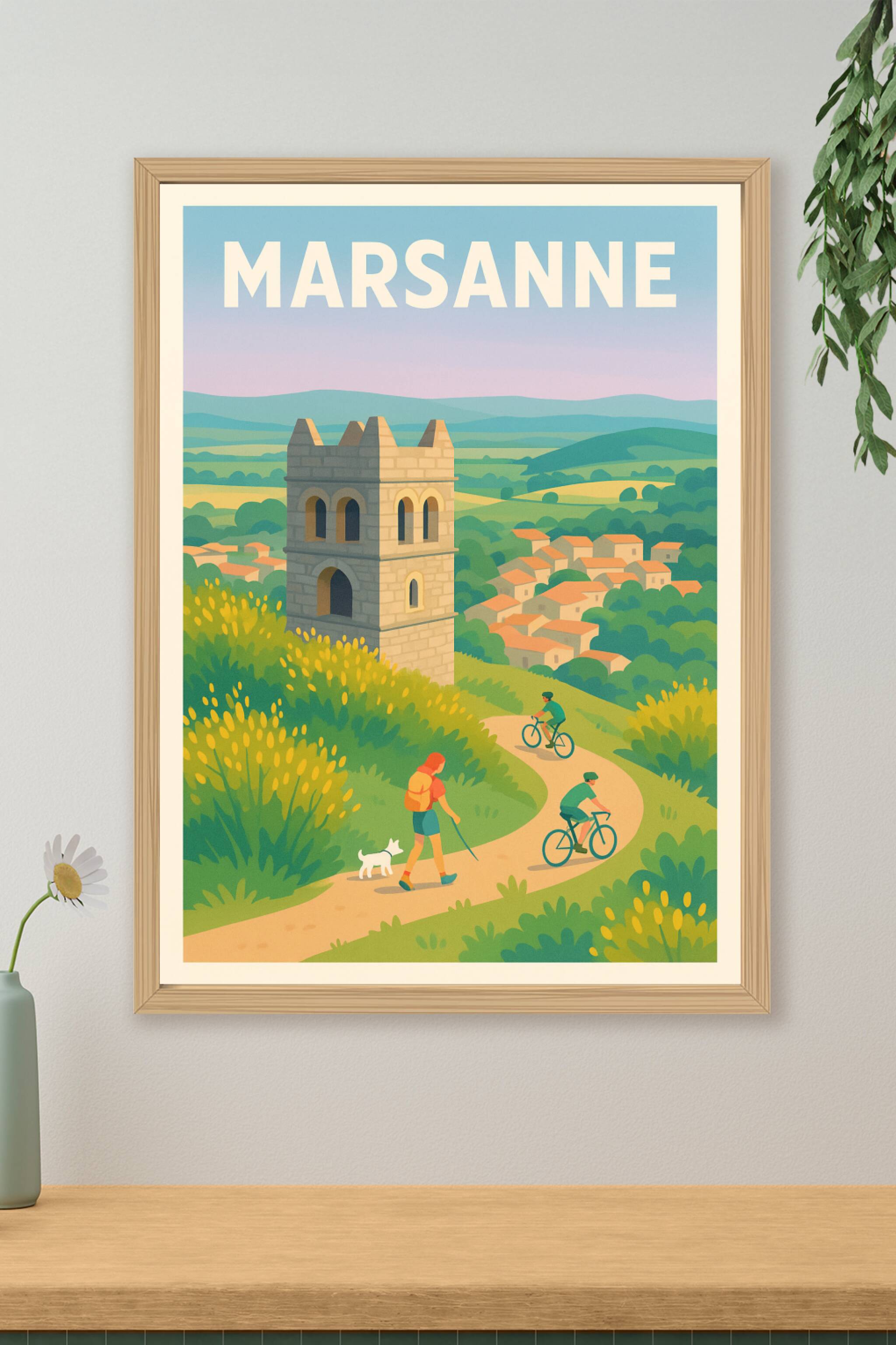 Affiche de Marsanne - Explorez la douceur de la campagne provençale