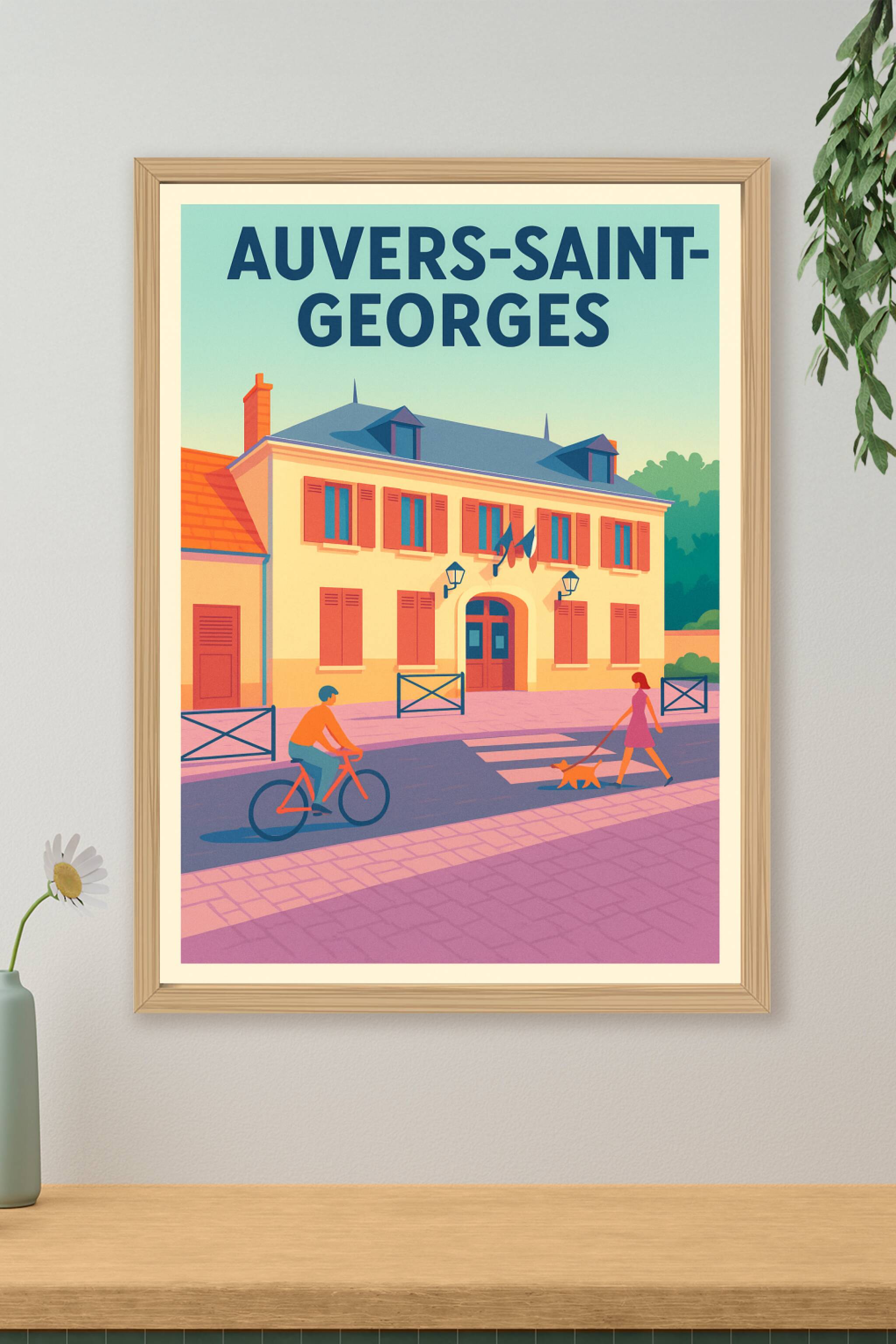 Affiche de Auvers-Saint-Georges - Charme et douceur de vie à partager