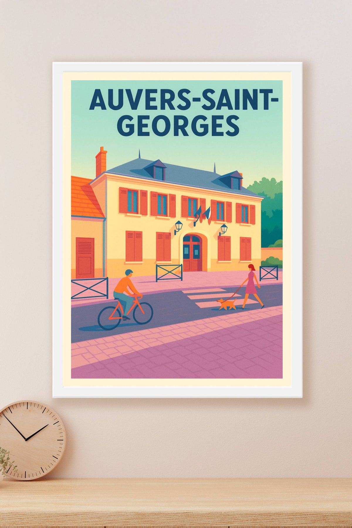 Affiche de Auvers-Saint-Georges - Charme et douceur de vie à partager