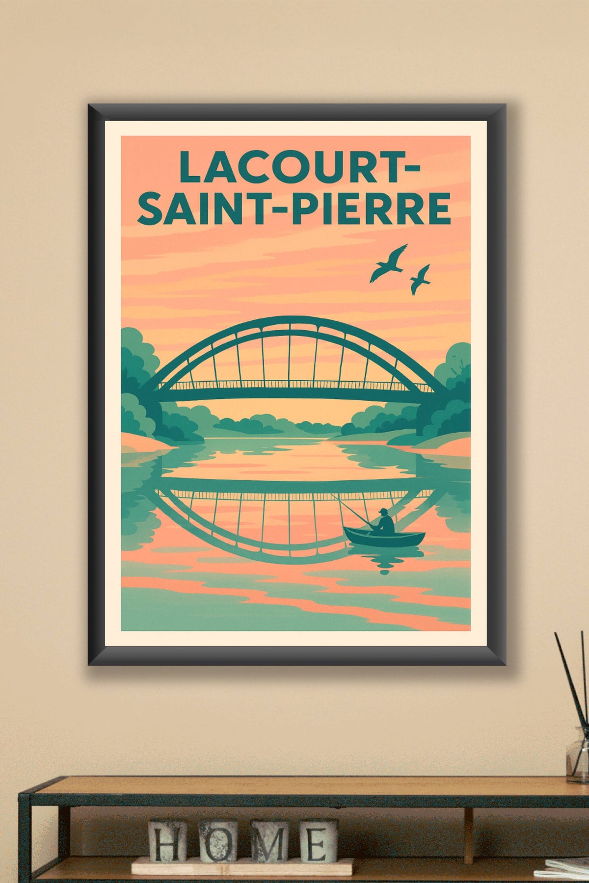 Affiche de Lacourt-Saint-Pierre - Tranquillité au fil de l'eau