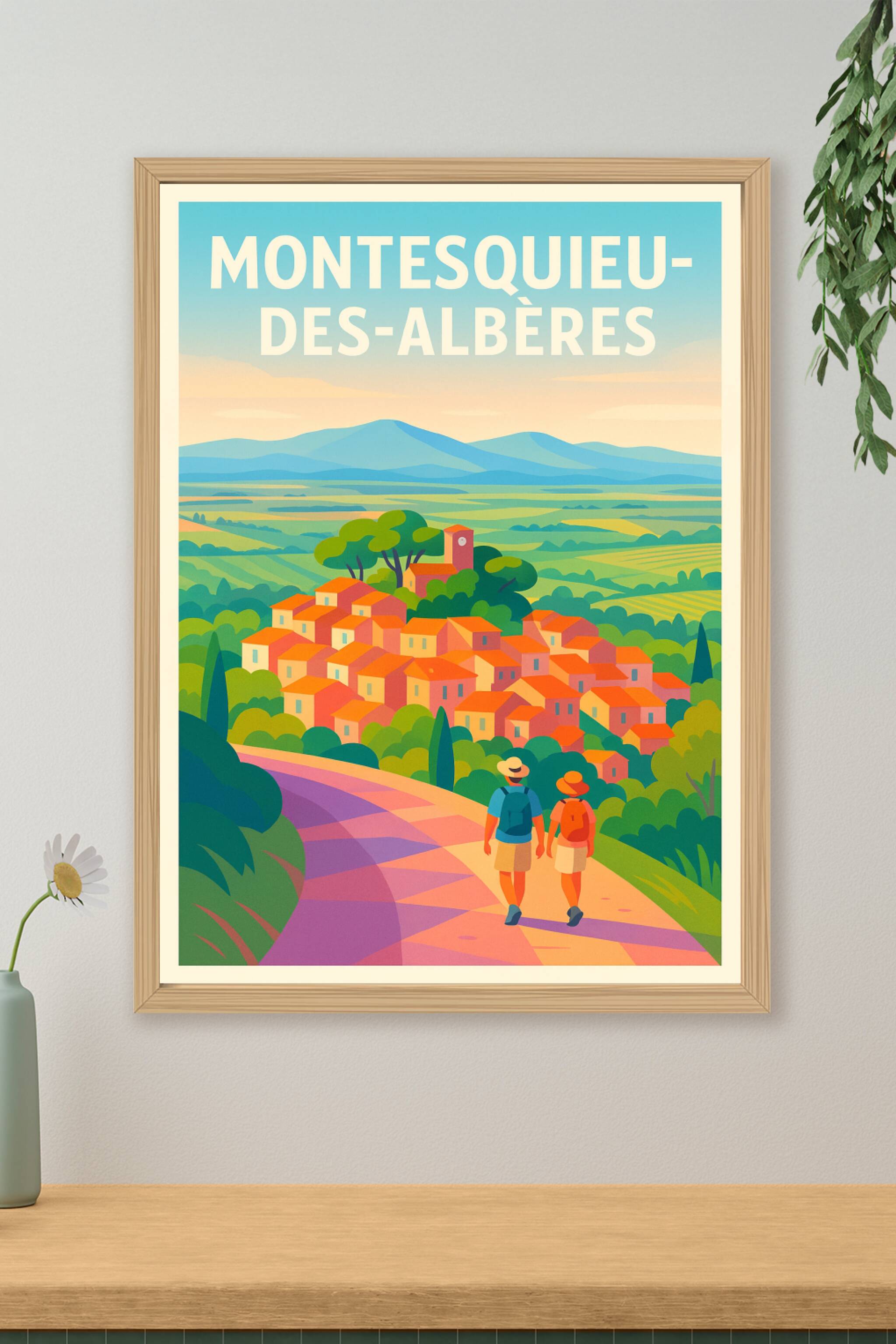 Affiche de Montesquieu-des-Albères - Promenade au cœur des paysages méditerranéens
