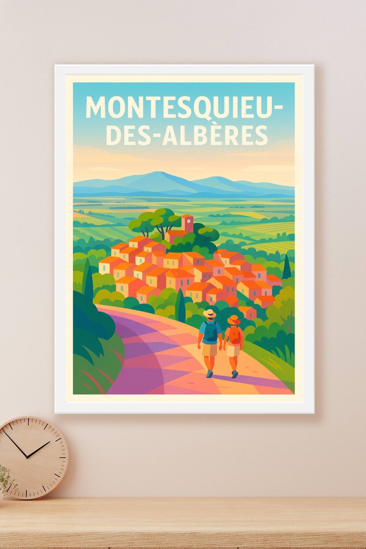 Affiche de Montesquieu-des-Albères - Promenade au cœur des paysages méditerranéens