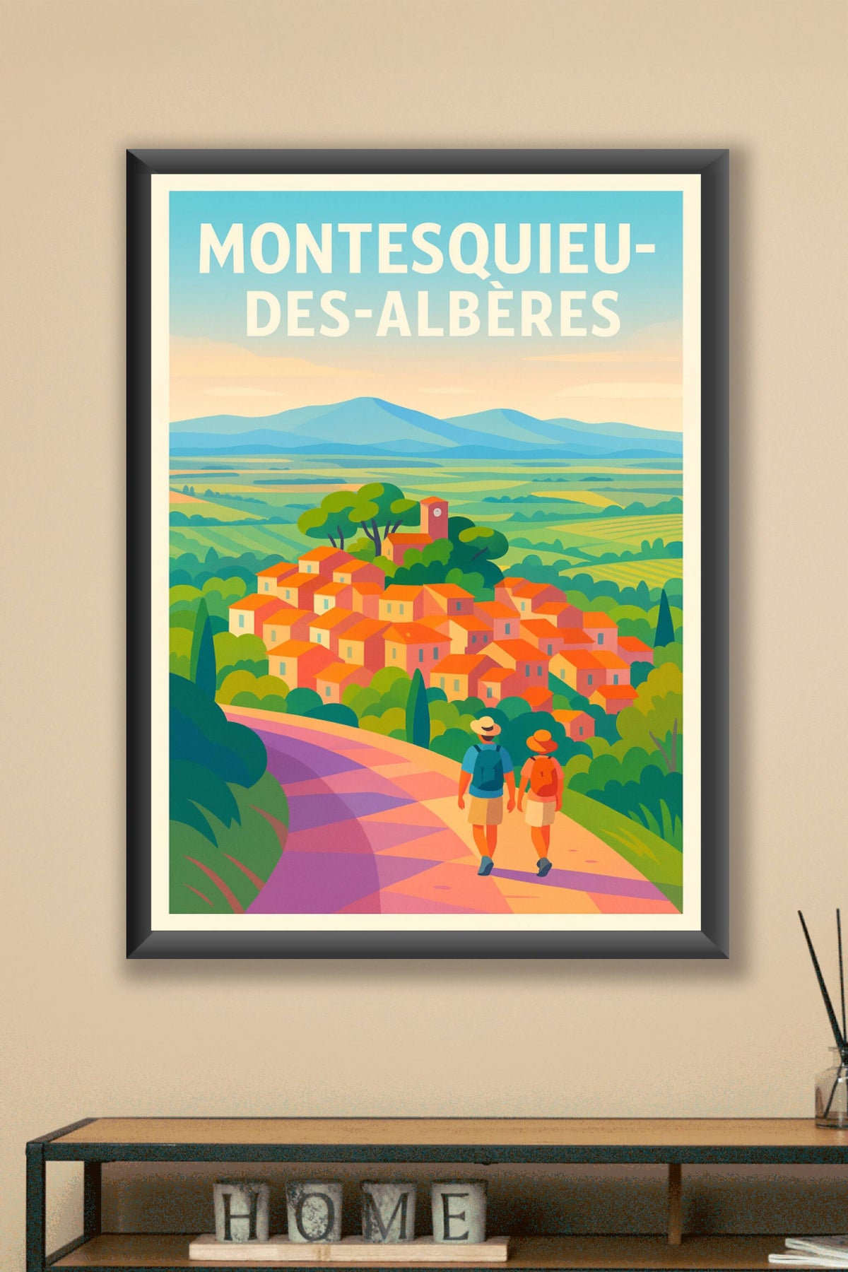 Affiche de Montesquieu-des-Albères - Promenade au cœur des paysages méditerranéens