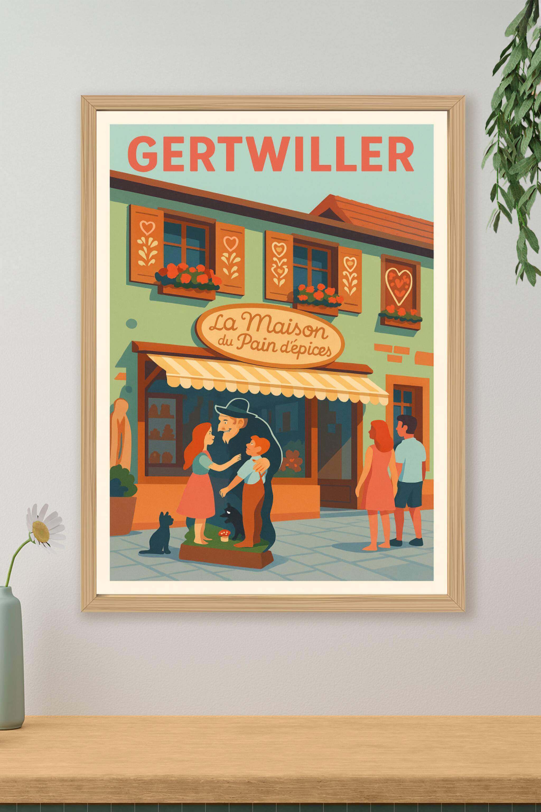 Affiche de Gertwiller - L'authenticité de la Maison du Pain d'épices