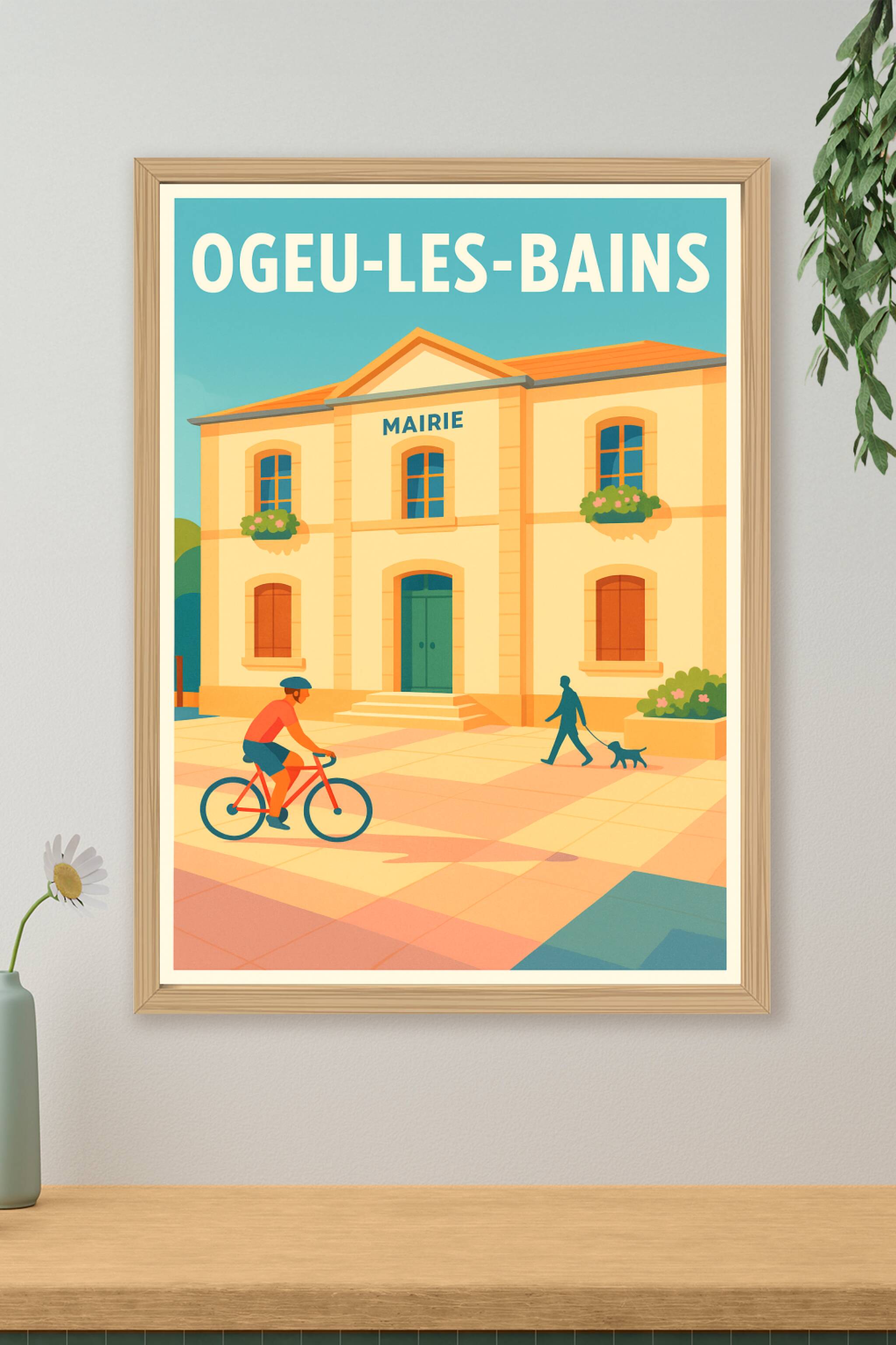 Affiche de Ogeu-les-Bains - Charme et douceur de vie à la mairie