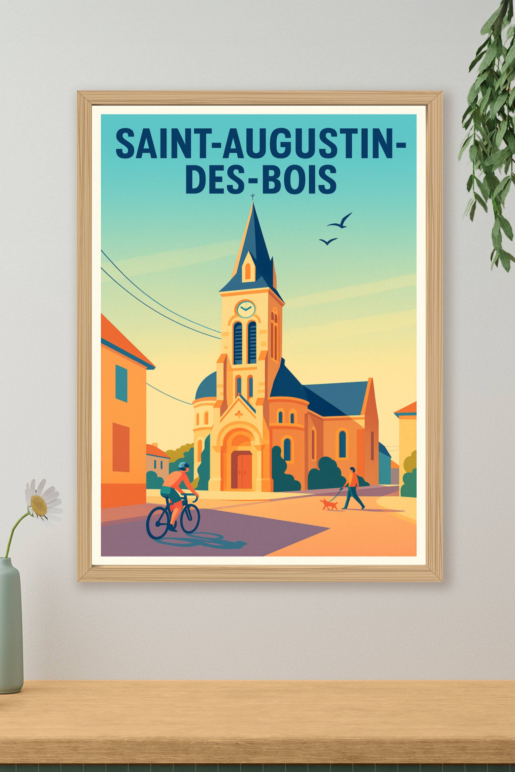 Affiche de Saint-Augustin-des-Bois - Charme et Sérénité au Cœur du Village