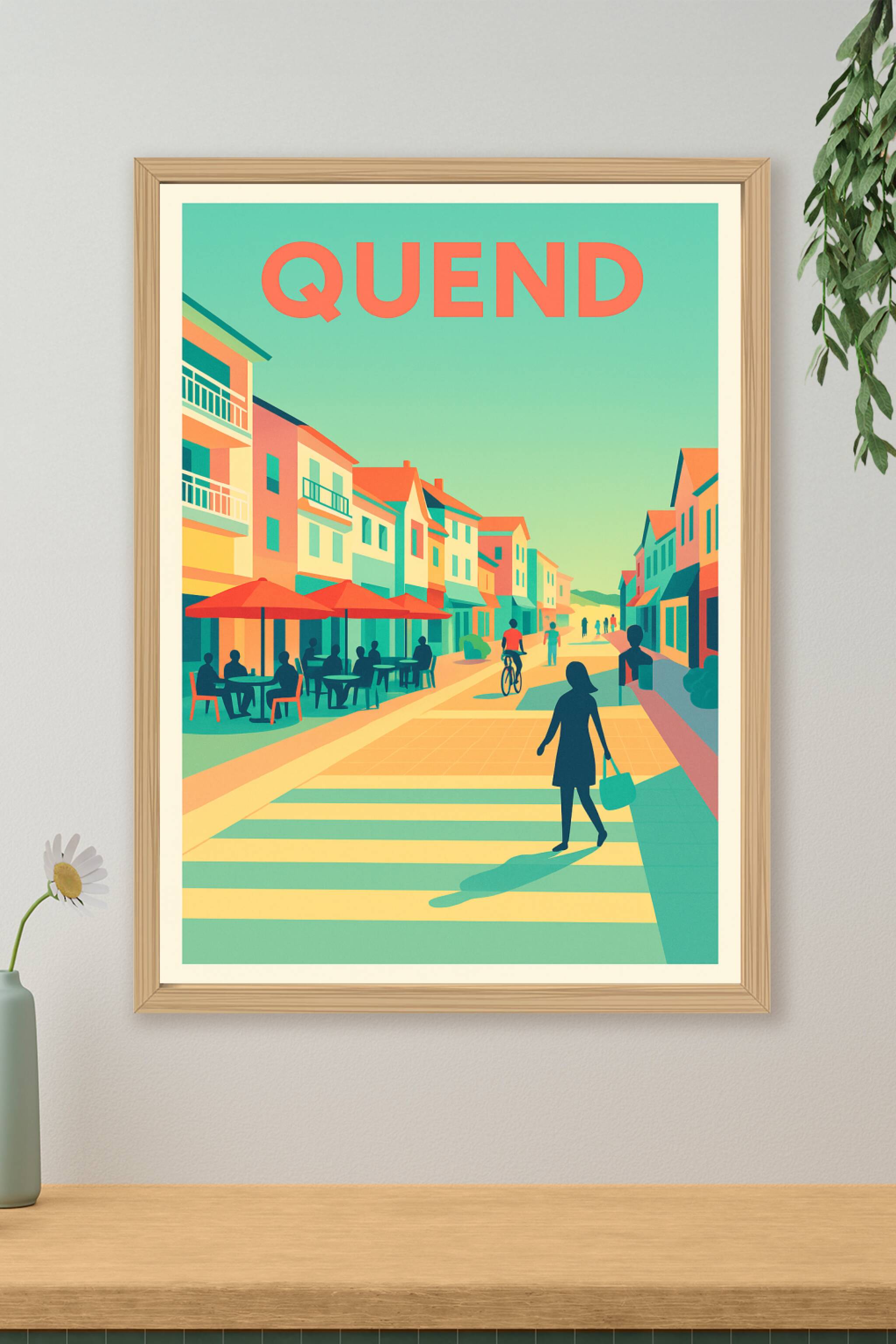 Affiche de Quend - Ambiance estivale en bord de ville