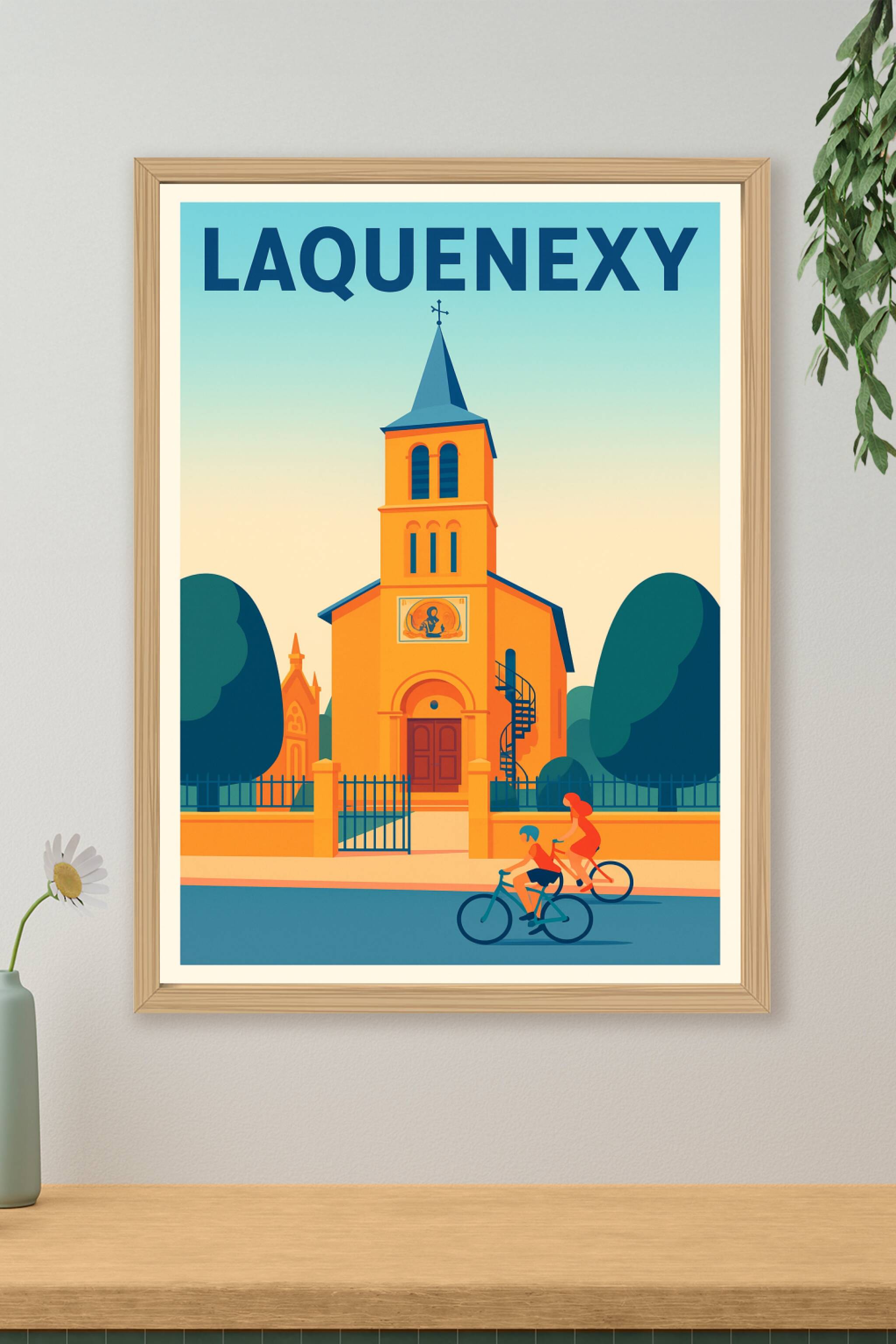 Affiche de Laquenexy - L'église et ses Balades à Vélo