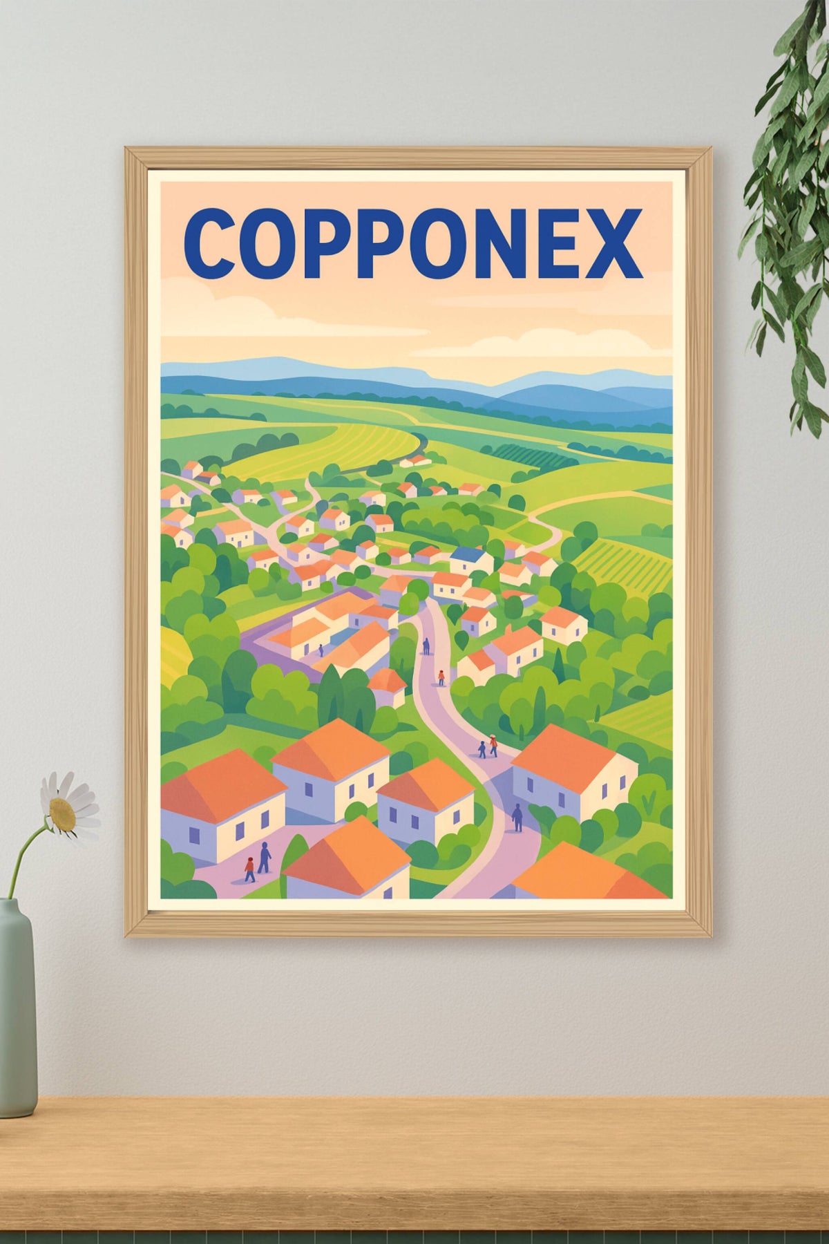 Affiche de Copponex - Charme bucolique d'un village paisible