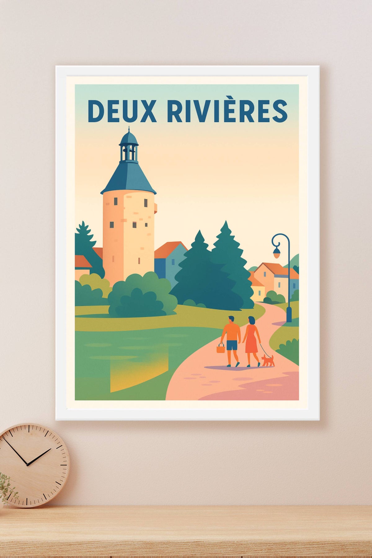 Affiche de Deux Rivières - Promenade bucolique au coeur du village