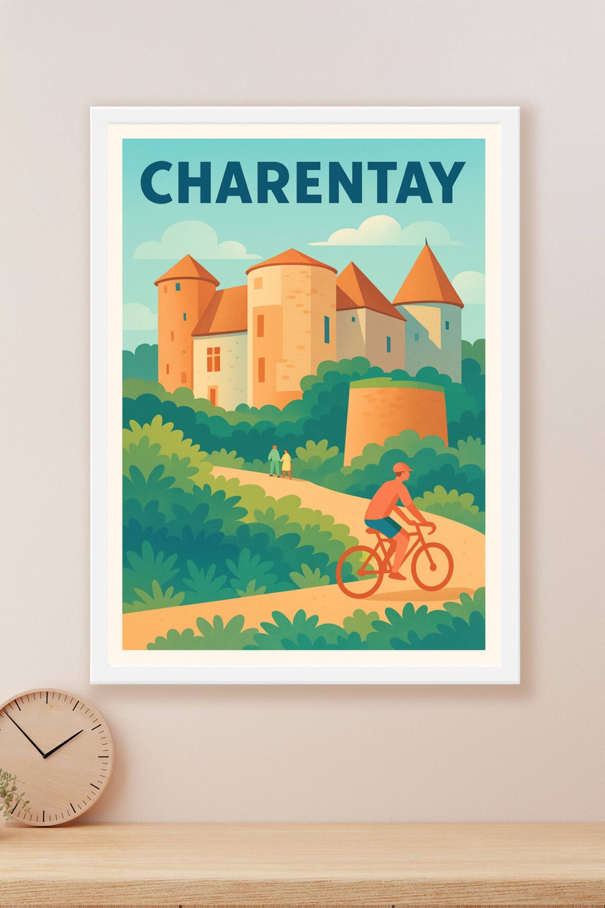 Affiche de Charentay - L'élégance de son château au cœur de la nature