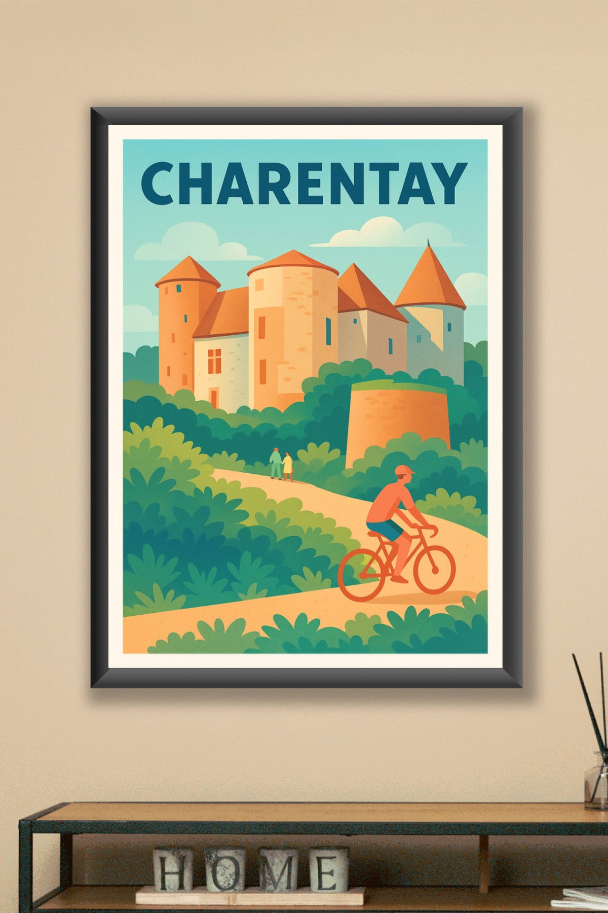 Affiche de Charentay - L'élégance de son château au cœur de la nature
