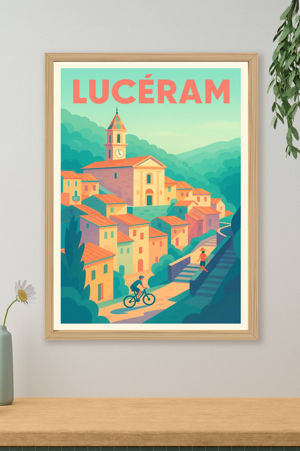 Affiche de Lucéram - Charme et douceur méditerranéenne