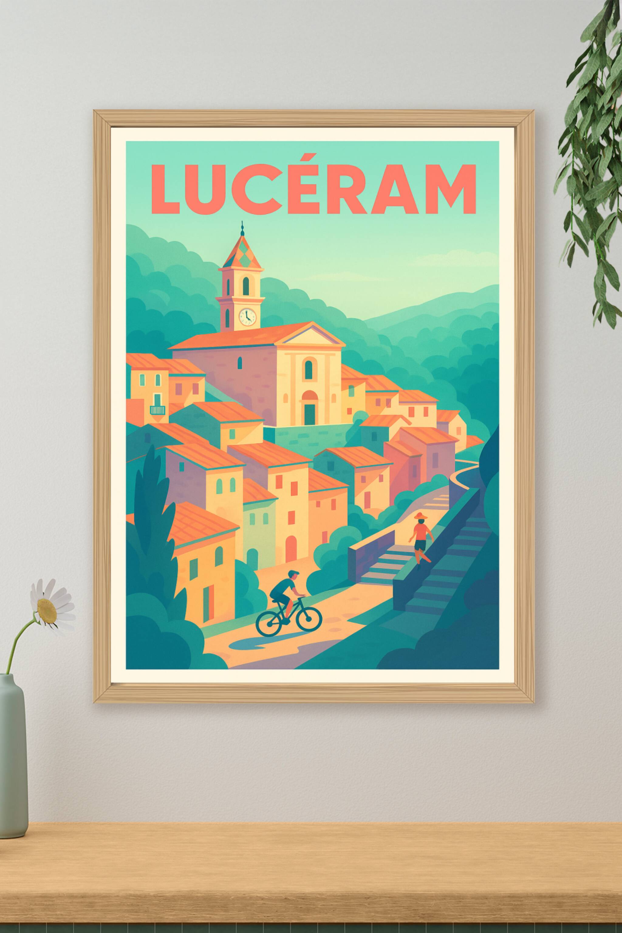 Affiche de Lucéram - Charme et douceur méditerranéenne