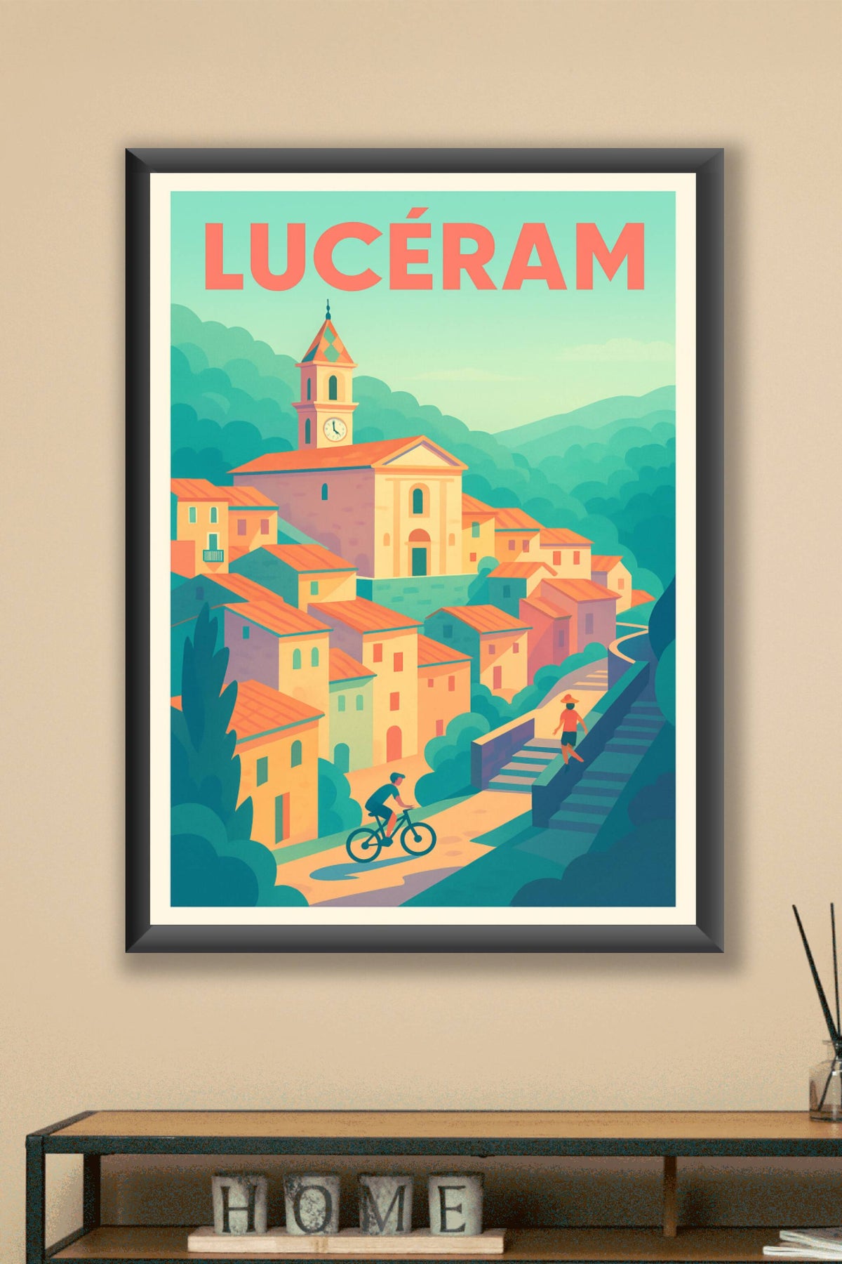 Affiche de Lucéram - Charme et douceur méditerranéenne