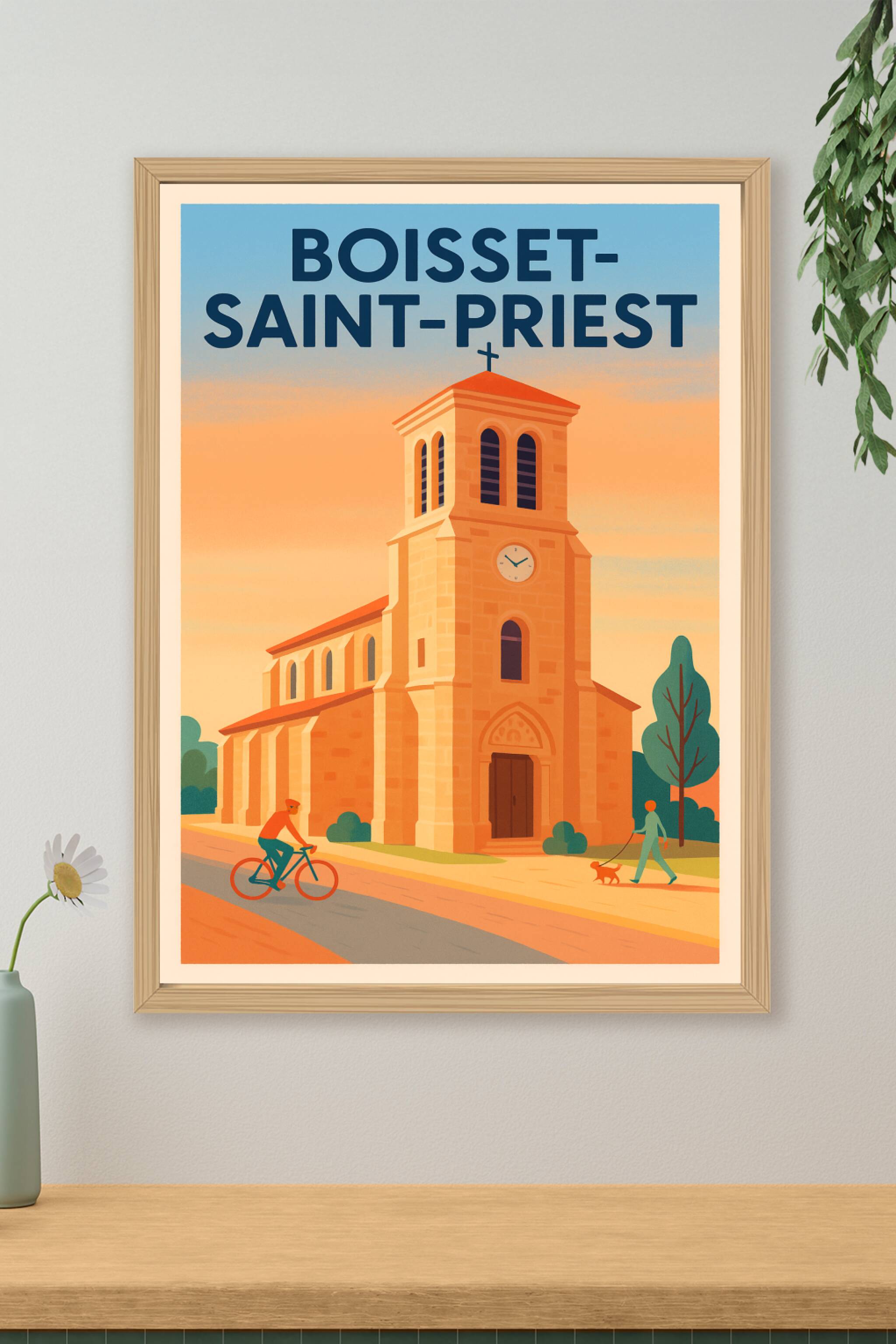 Affiche de Boisset-Saint-Priest - Charme et sérénité au cœur du village