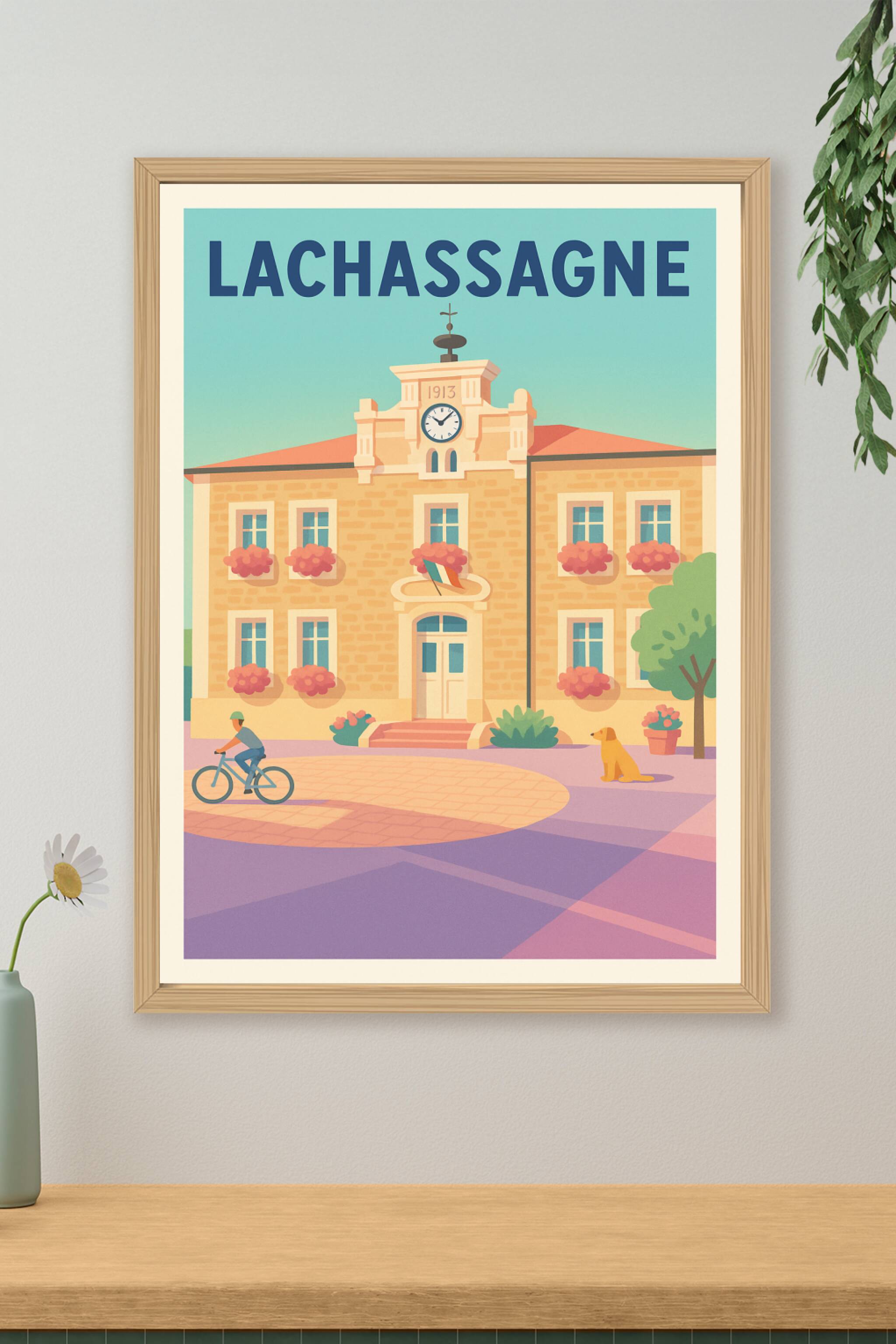 Affiche de Lachassagne - Tranquillité et charme villageois