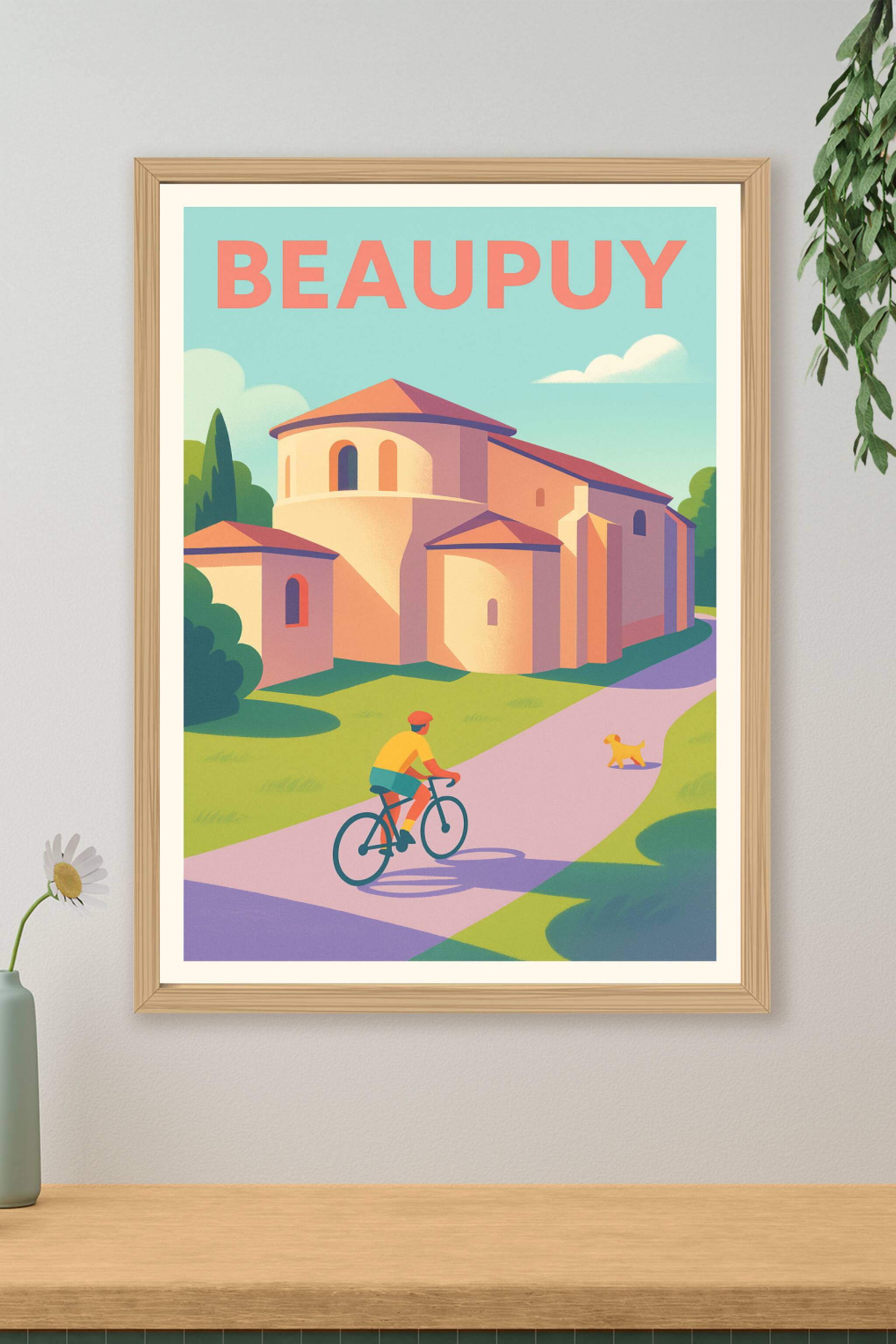 Affiche de Beaupuy - Évasion à vélo au cœur du patrimoine