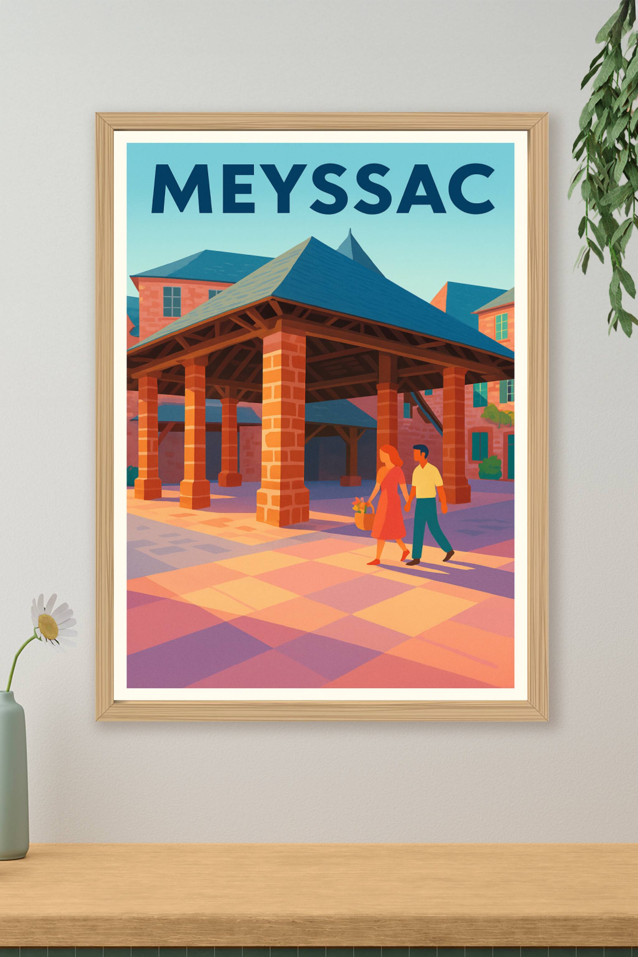 Affiche de Meyssac - Une promenade ensoleillée au cœur du patrimoine