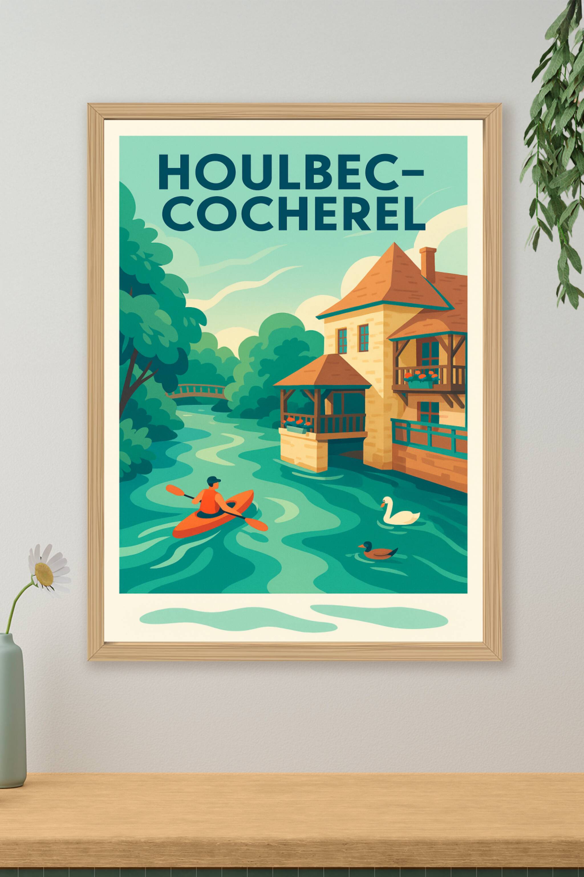 Affiche de Houlbec-Cocherel - Escapade paisible au fil de l'eau