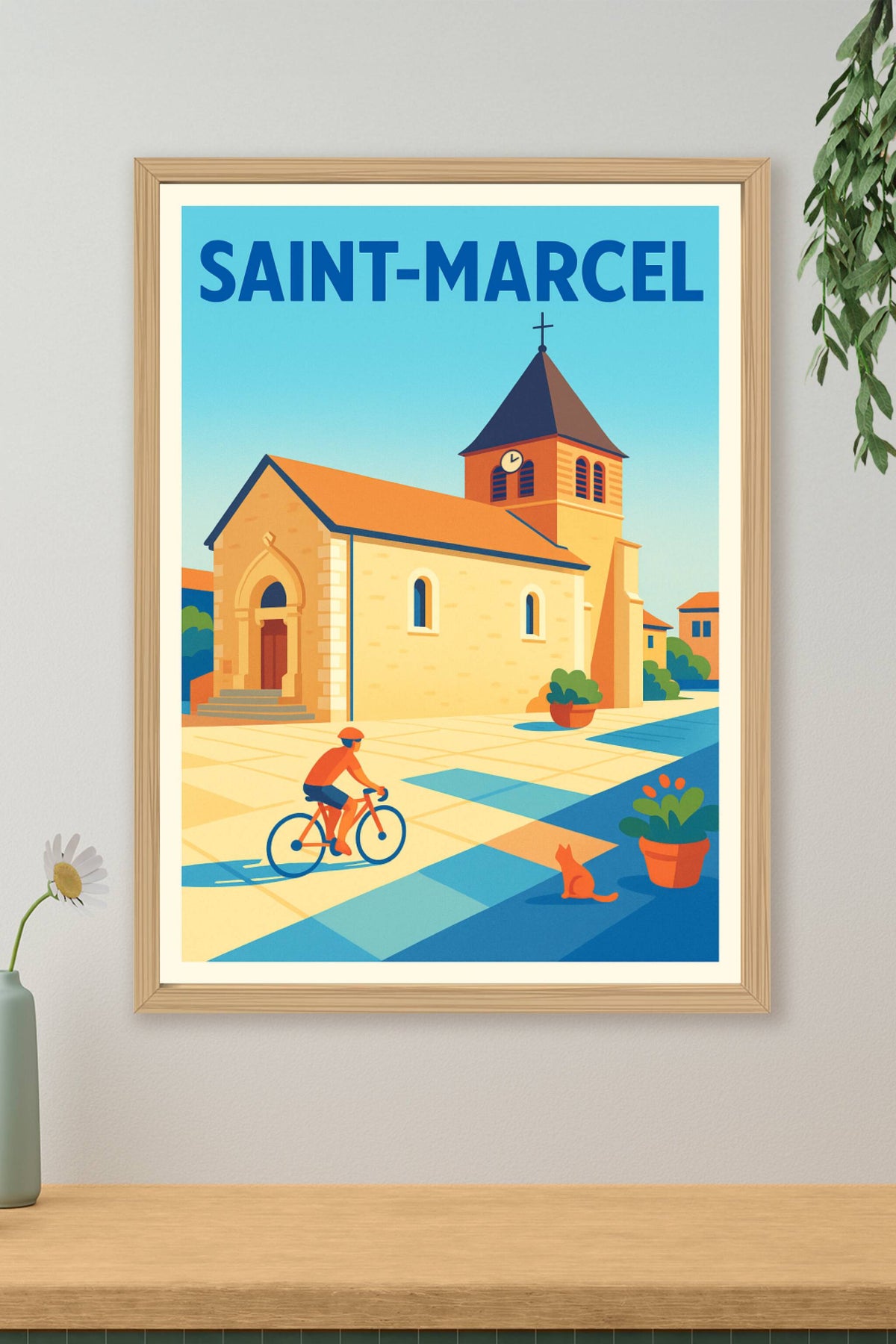 Affiche de Saint-Marcel - Charme et tranquillité au cœur du village
