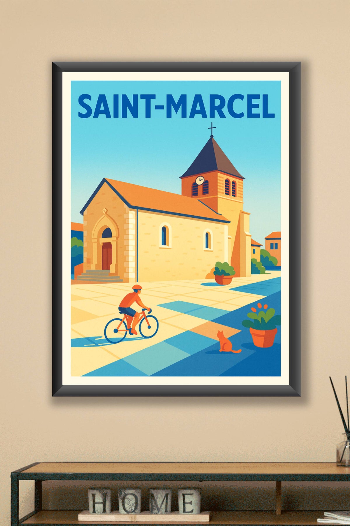 Affiche de Saint-Marcel - Charme et tranquillité au cœur du village