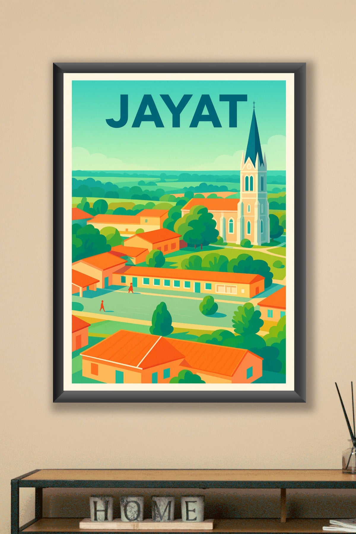 Affiche de Jayat - Charme et sérénité au cœur de la campagne
