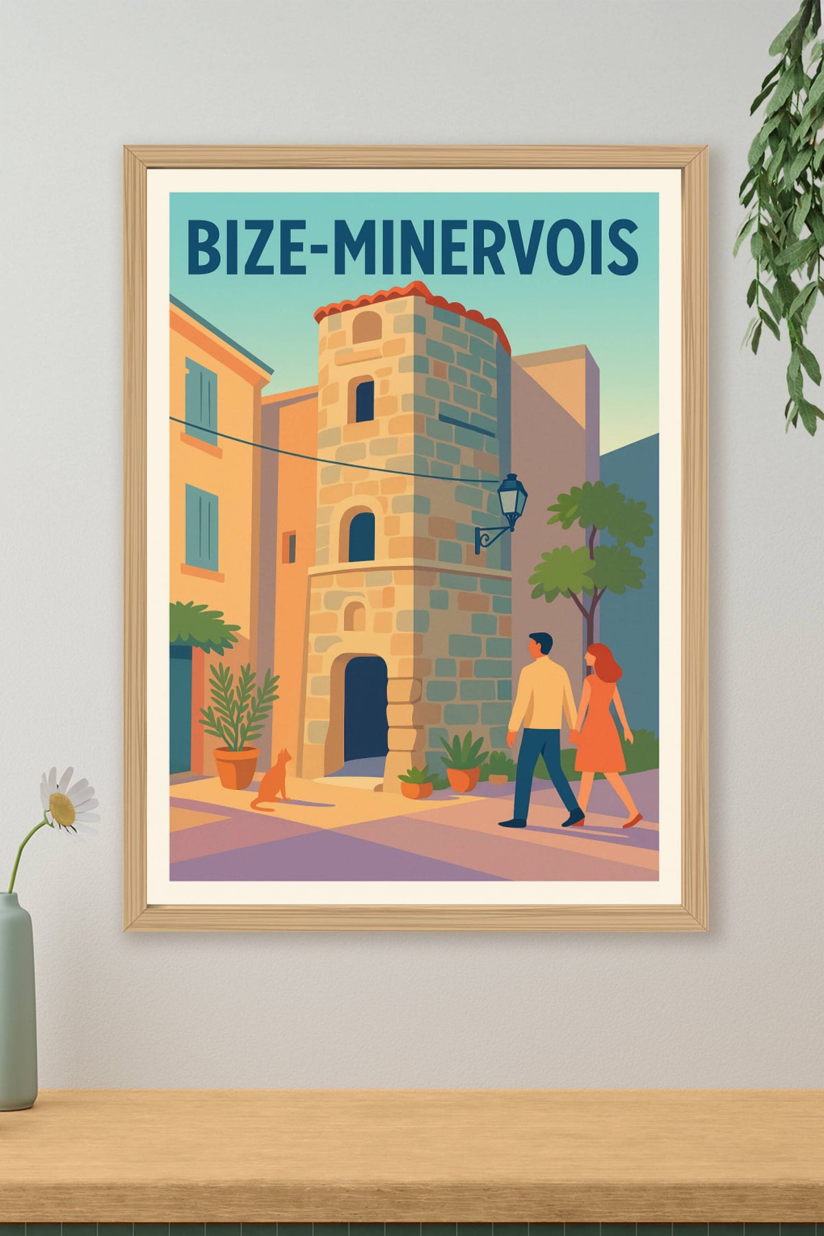 Affiche de Bize-Minervois - Charme pittoresque du Minervois