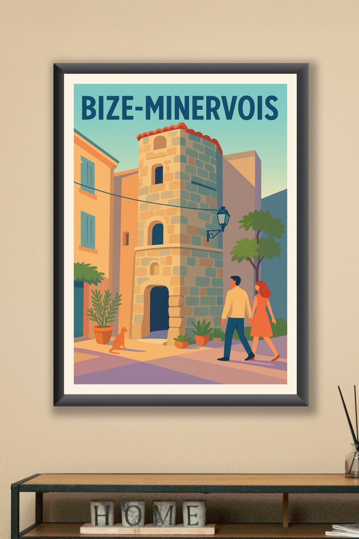 Affiche de Bize-Minervois - Charme pittoresque du Minervois
