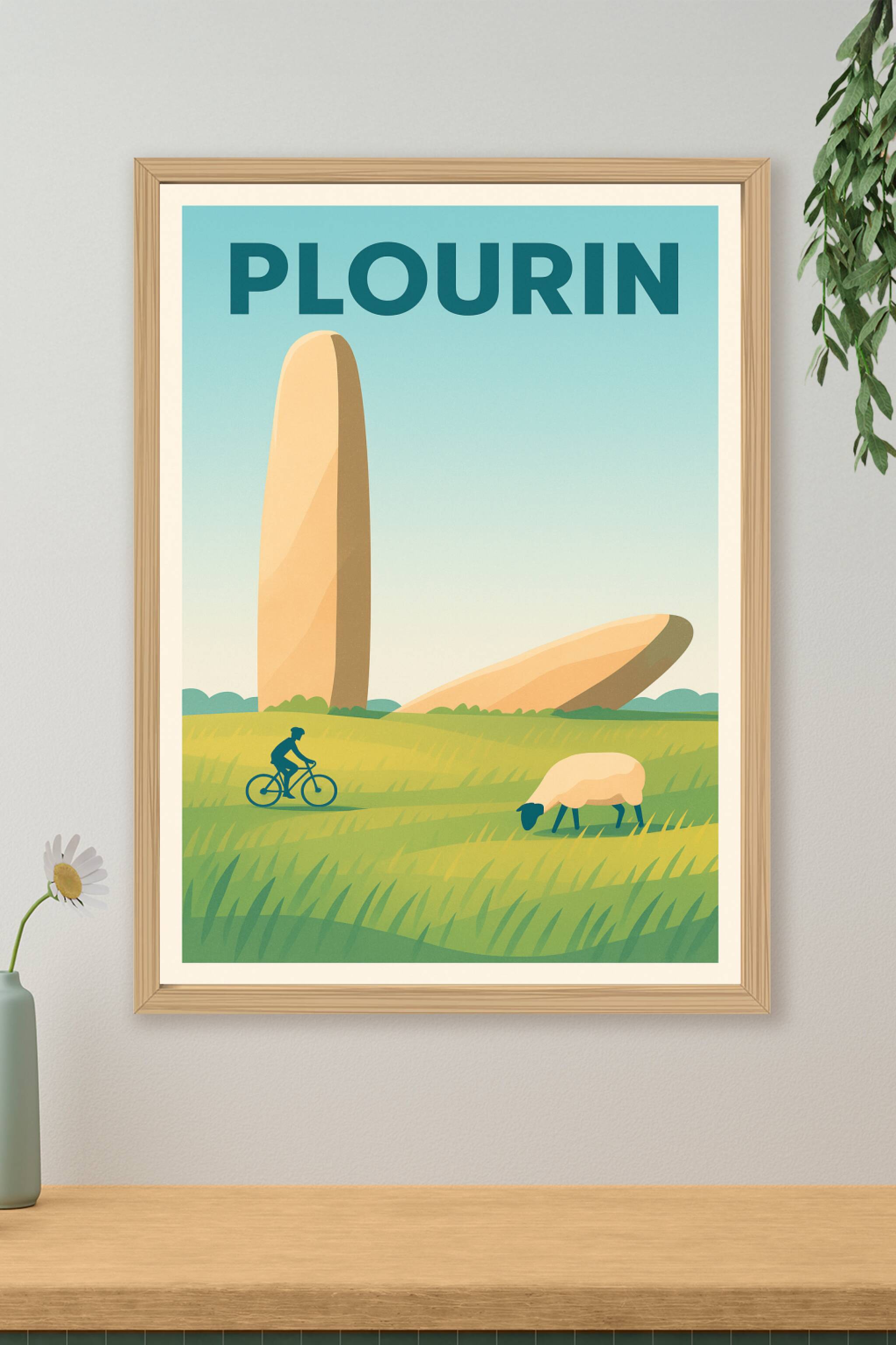Affiche de Plourin - L'âme paisible des menhirs bretons