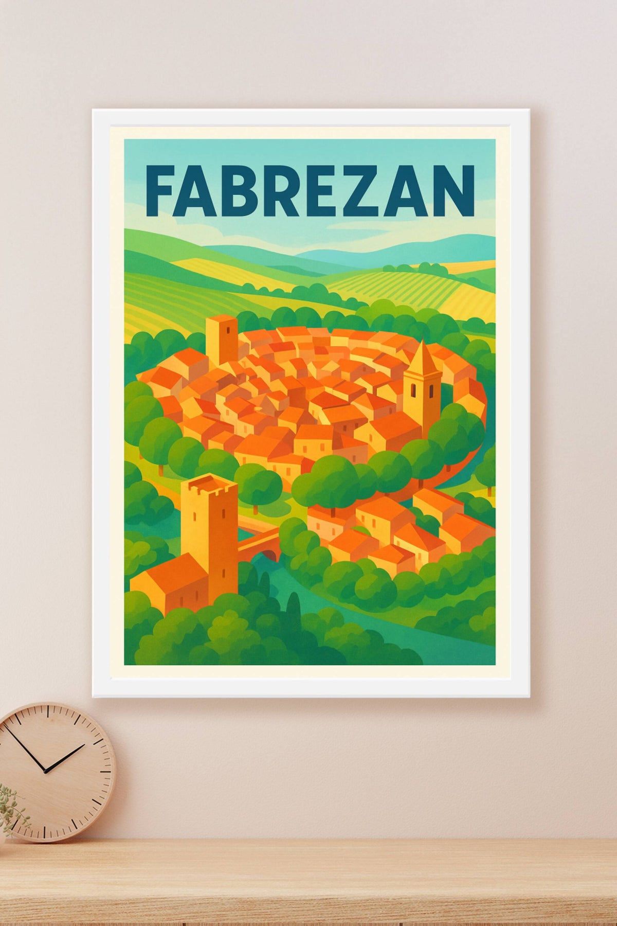 Affiche de Fabrezan - Charme et couleurs du Sud