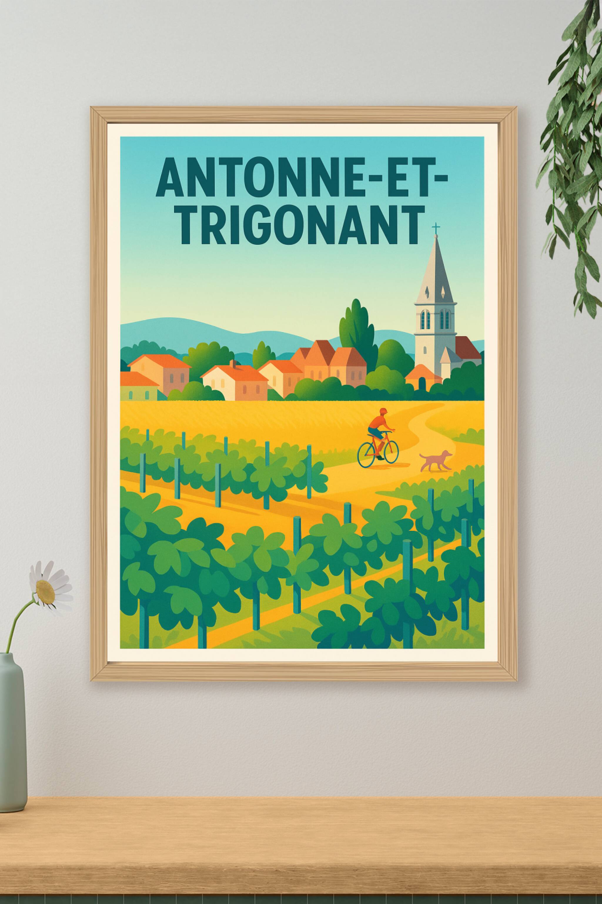 Affiche de Antonne-et-Trigonant - Parcourez la campagne à vélo