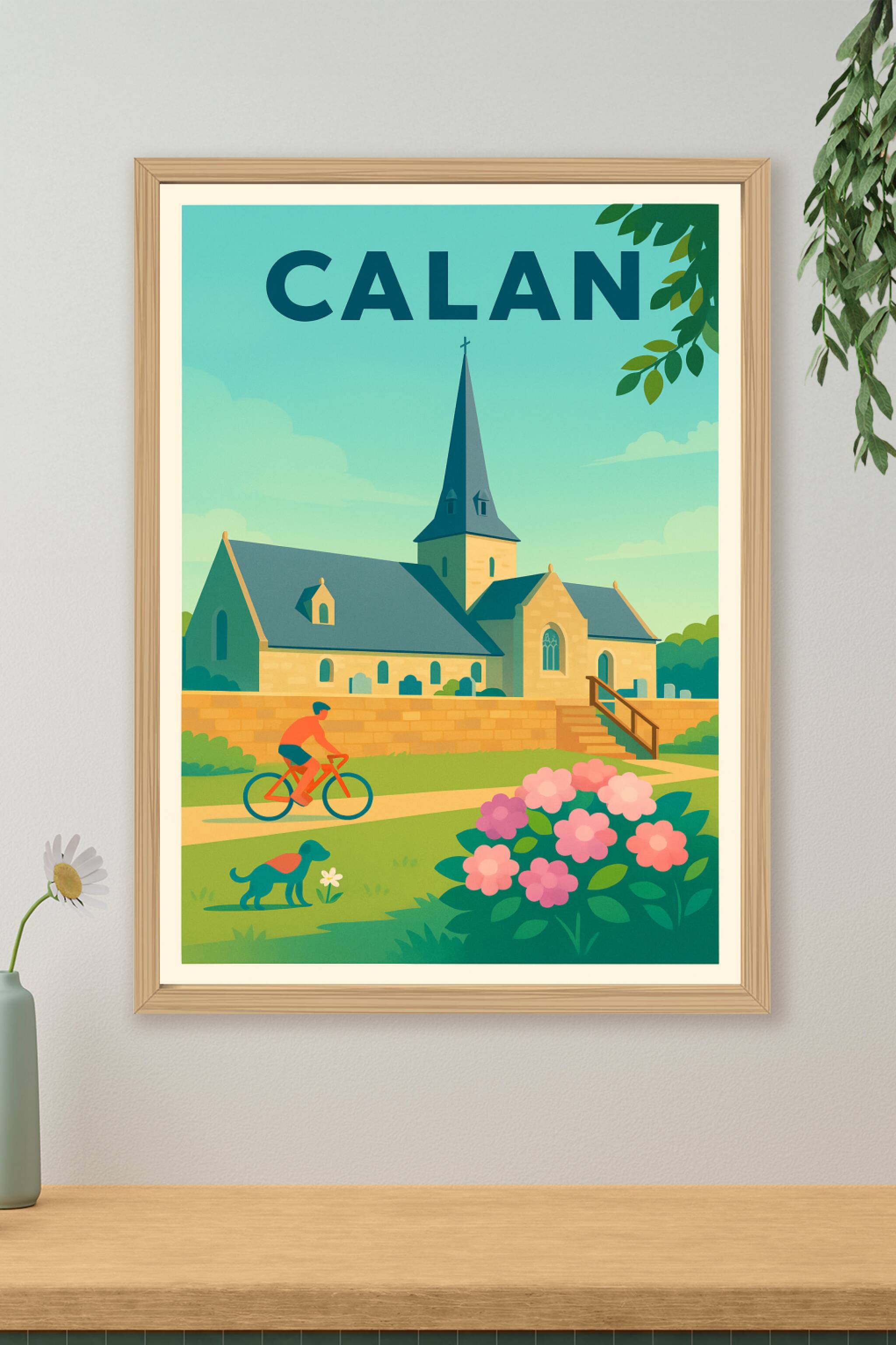 Affiche de Calan - Charme bucolique et patrimoine paisible