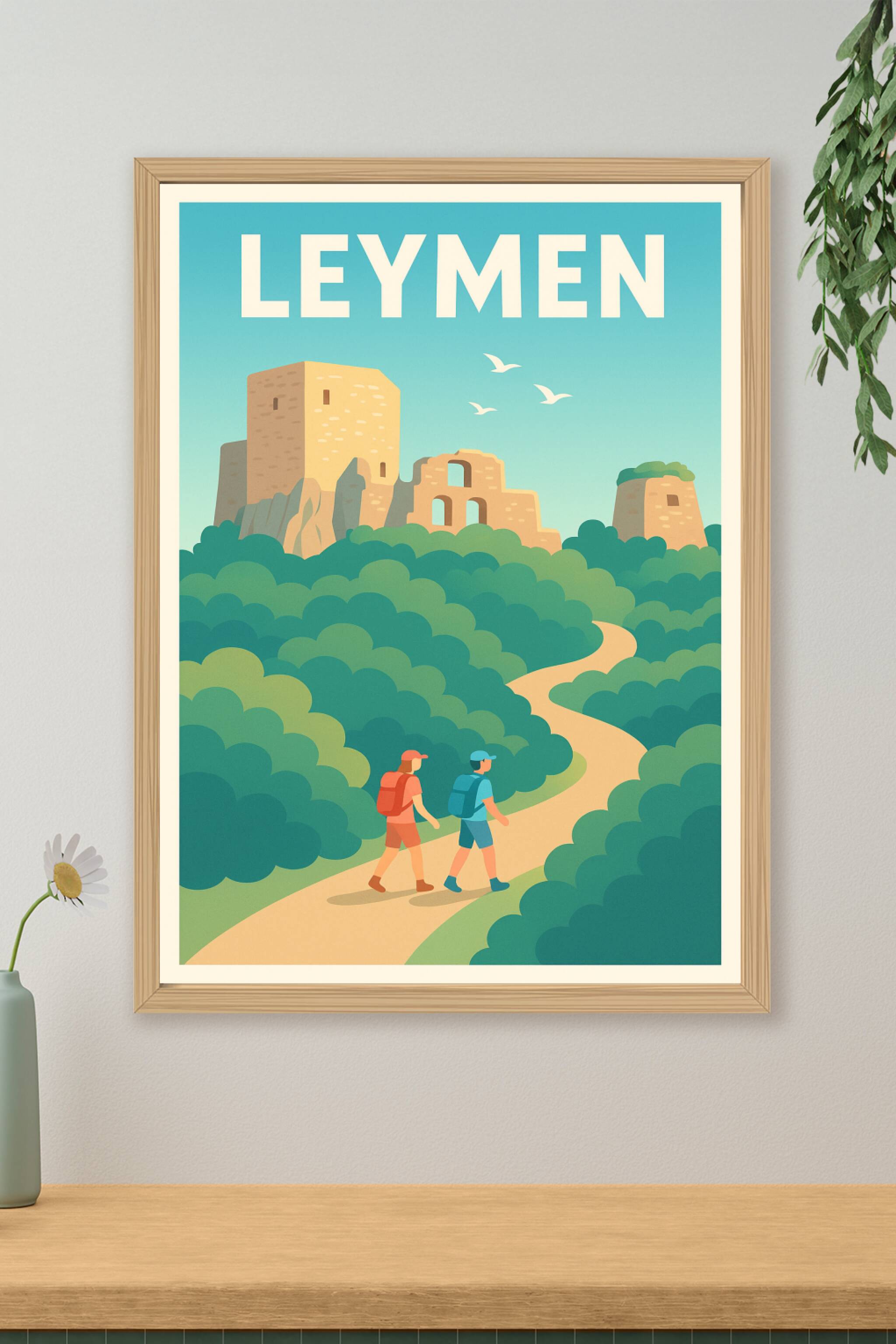 Affiche de Leymen - Invitation à la randonnée et au patrimoine